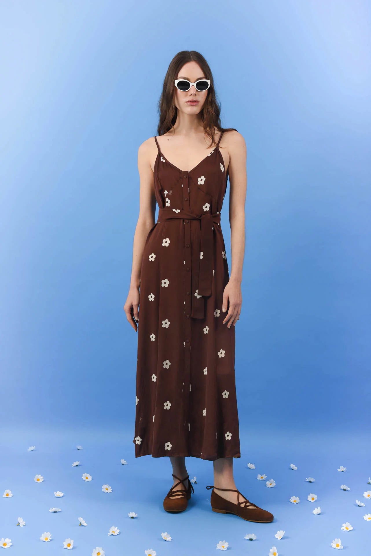 DAISY DRESS BROWN