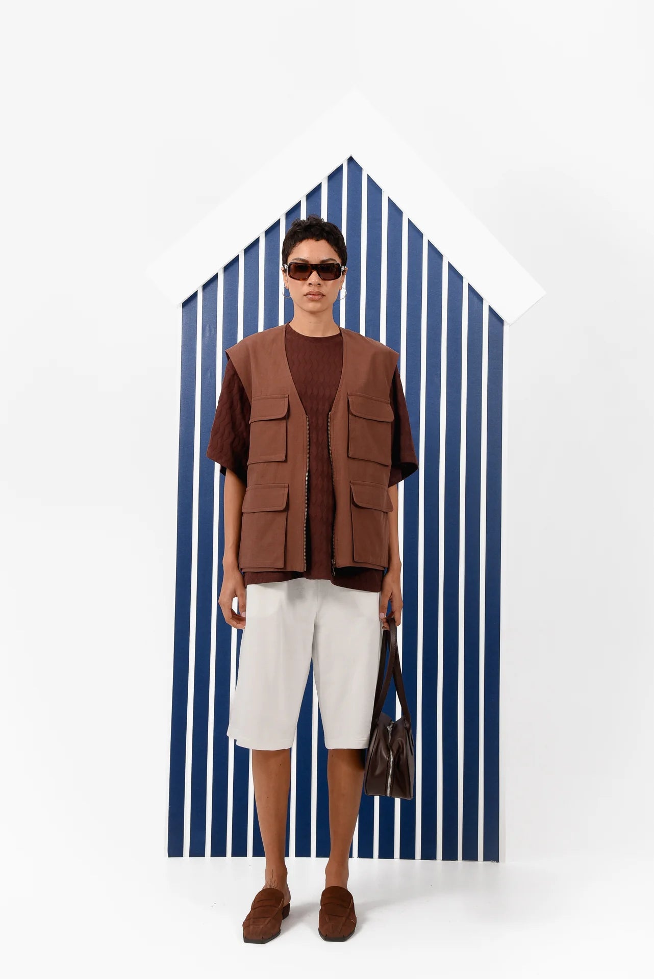 SORA VEST BROWN