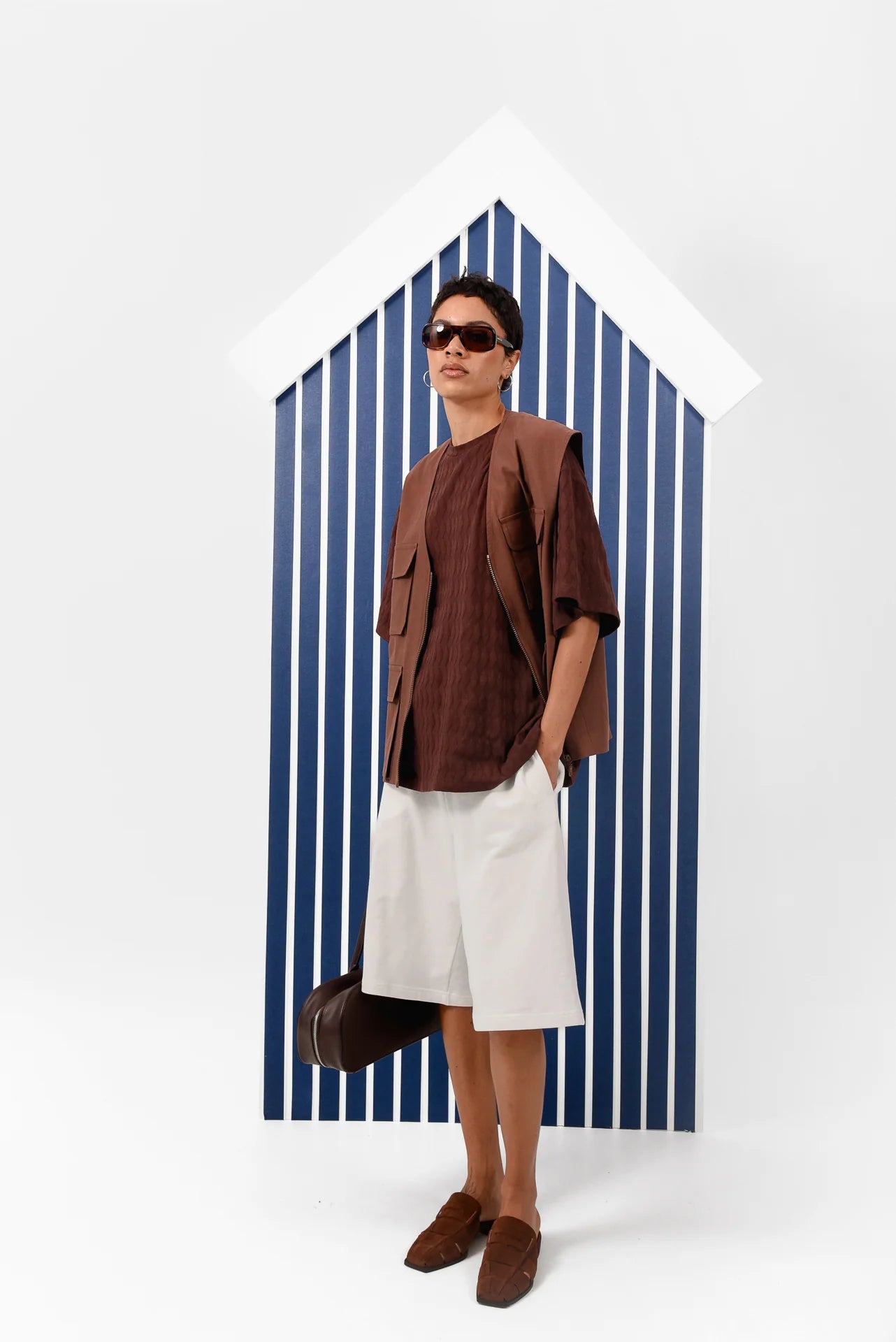 SORA VEST BROWN