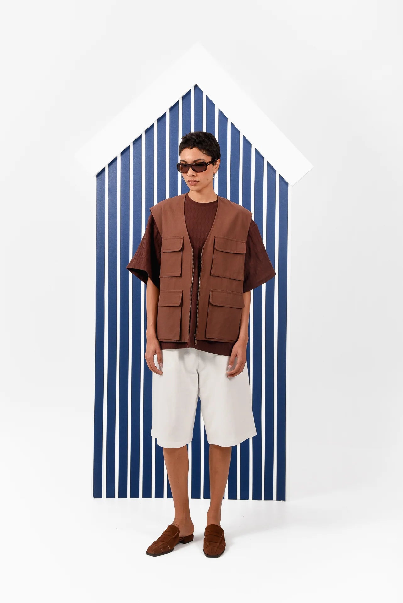 SORA VEST BROWN