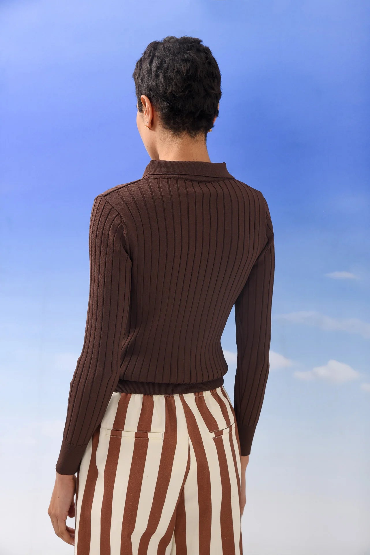 STARFRUIT POLO BROWN