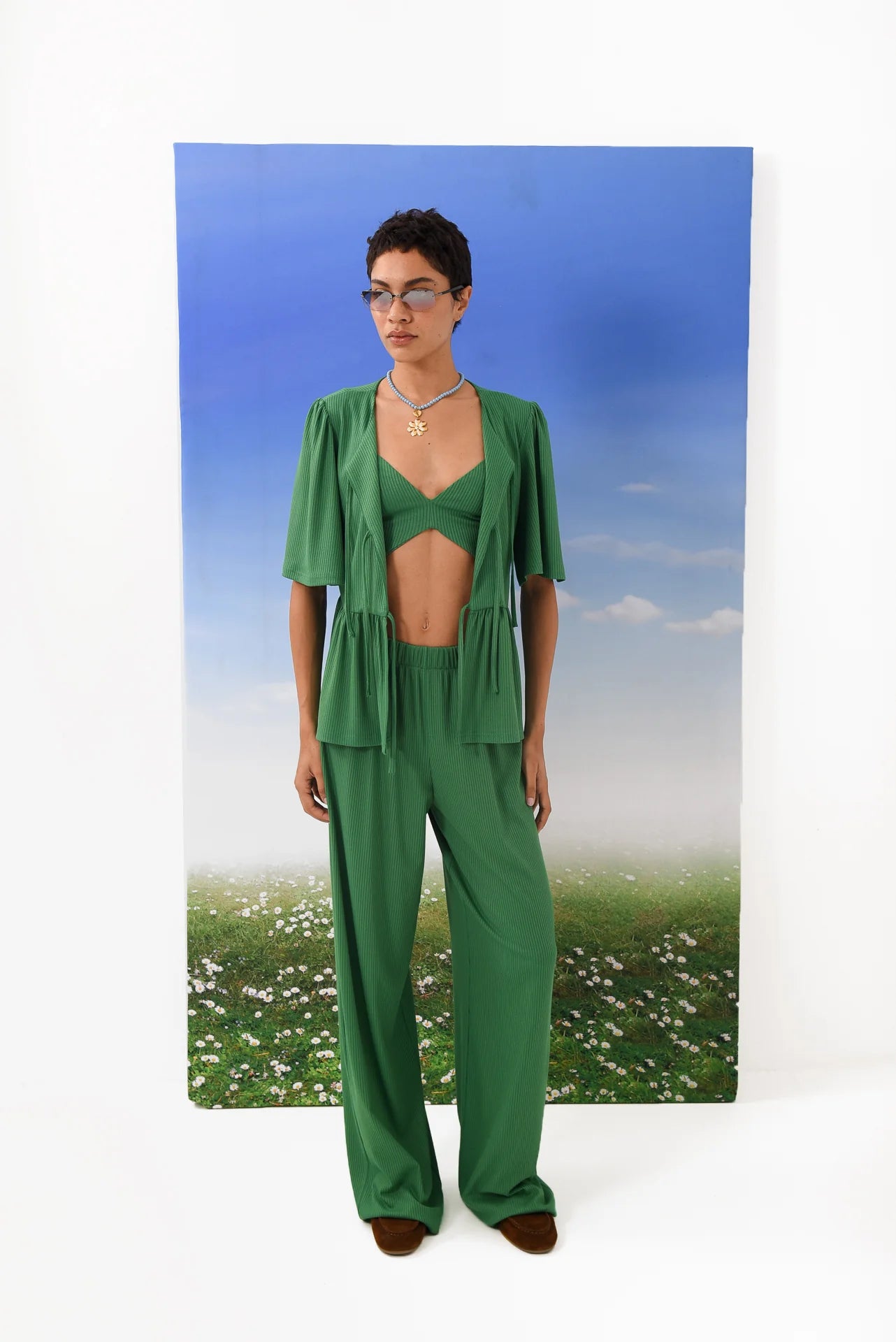TANNED TOP GREEN