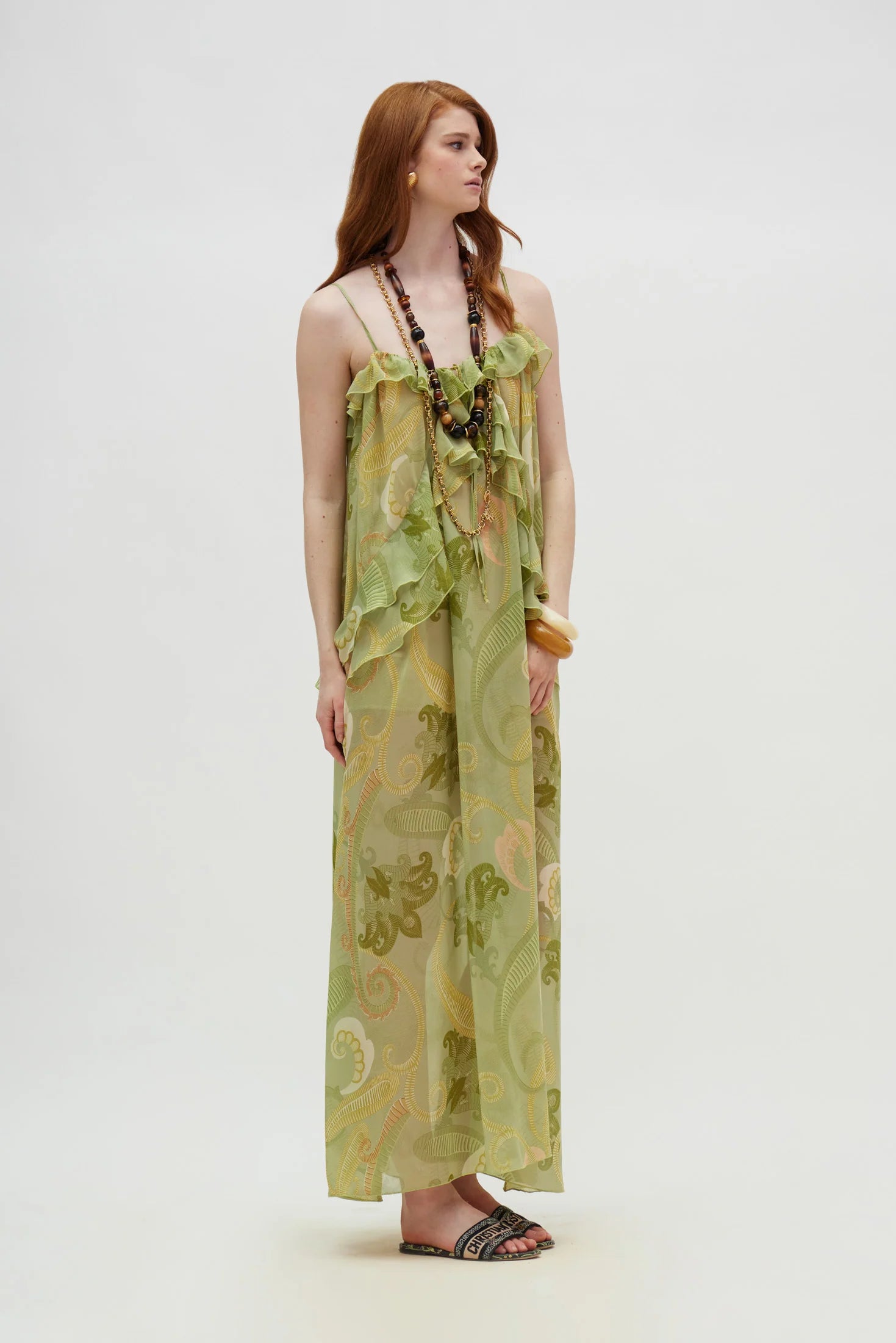 Rose Dress (Gold green)