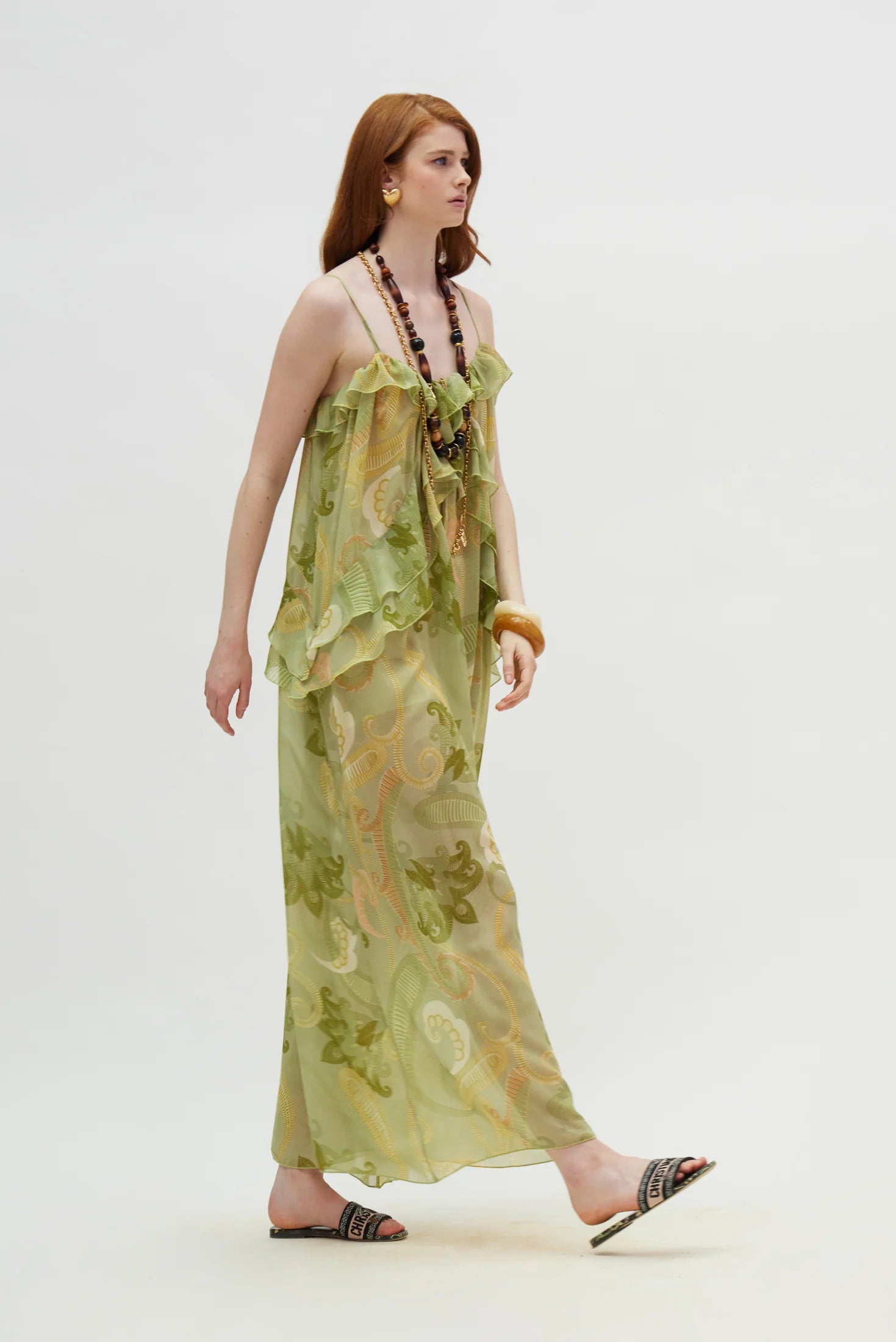 Rose Dress (Gold green)