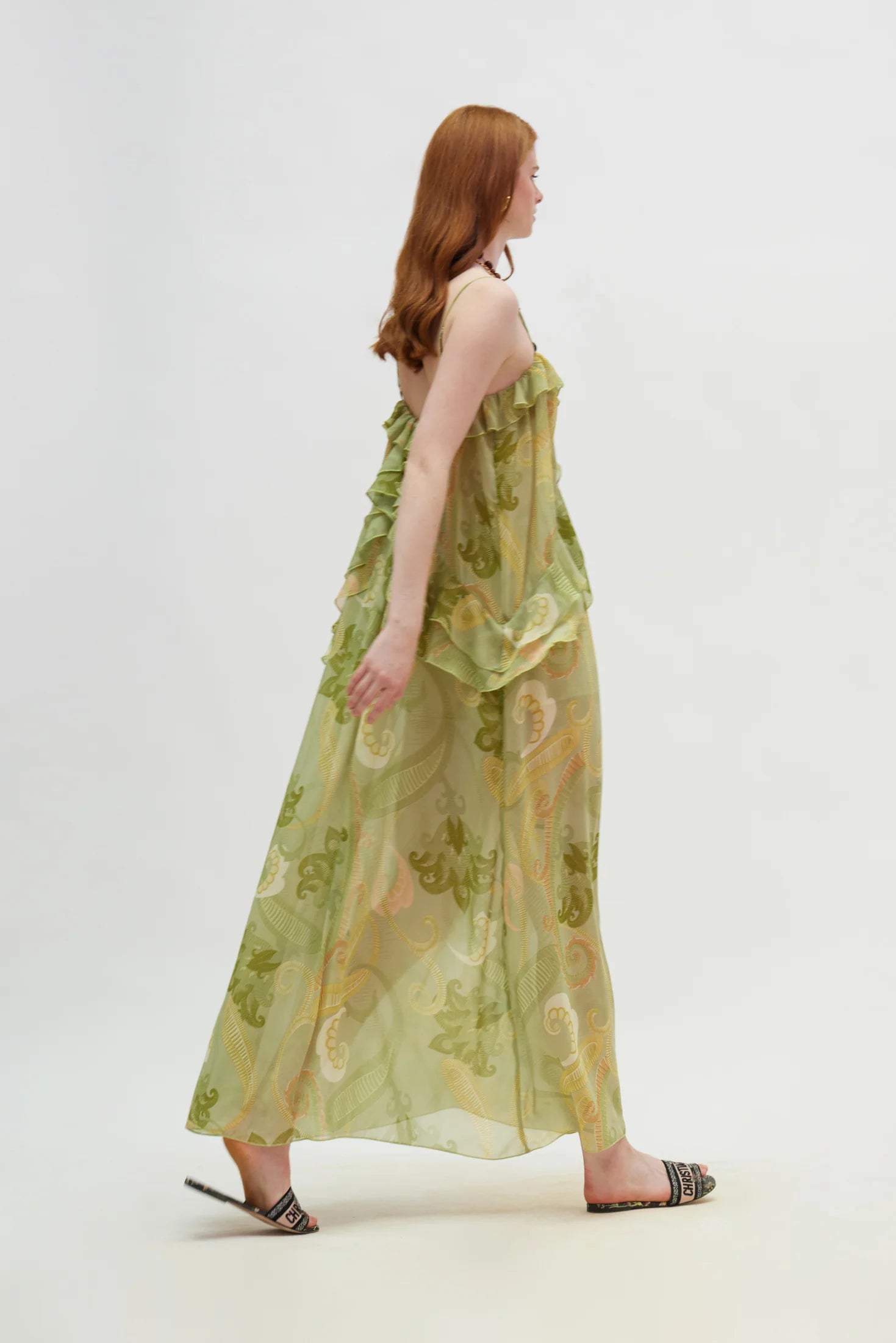 Rose Dress (Gold green)