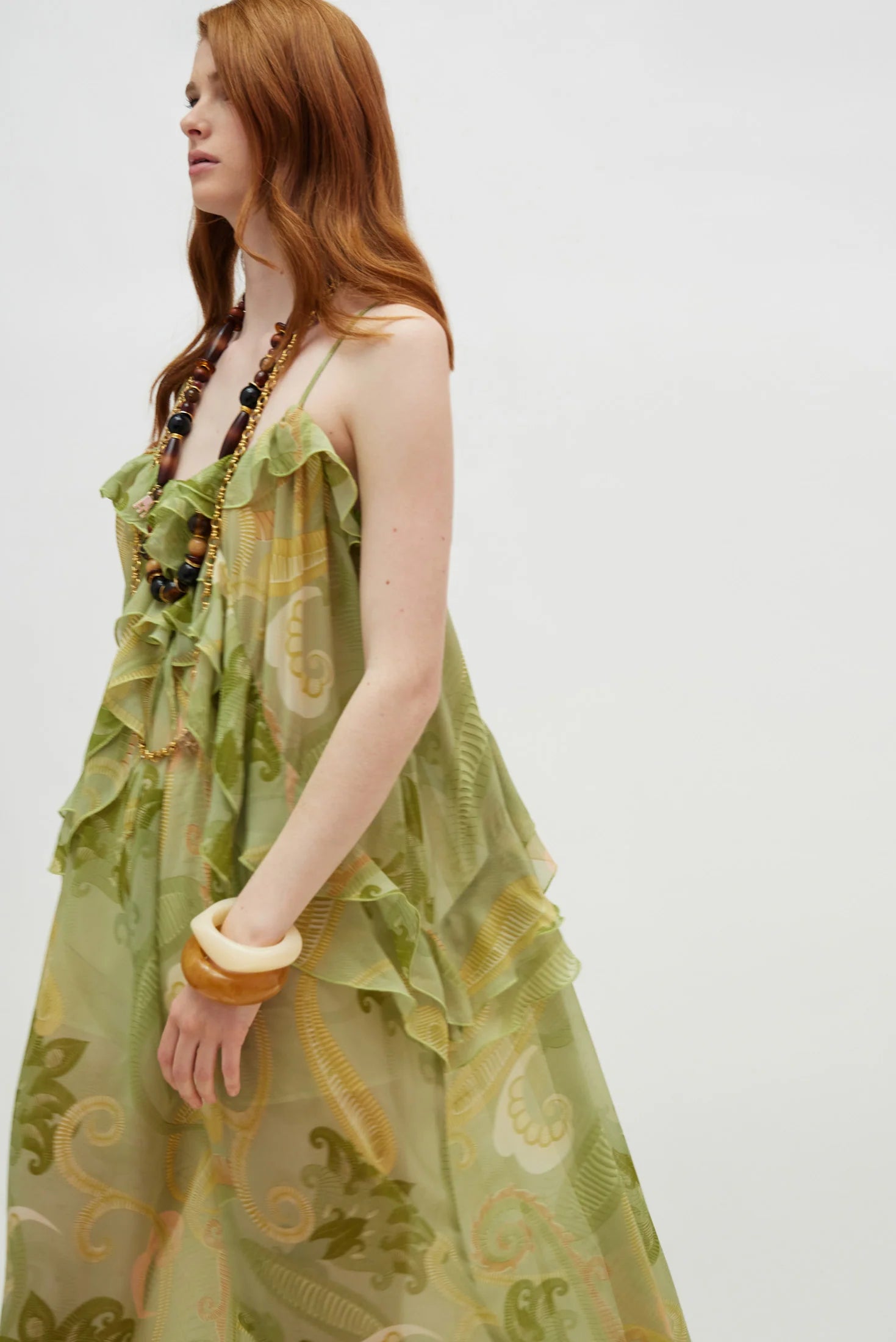 Rose Dress (Gold green)