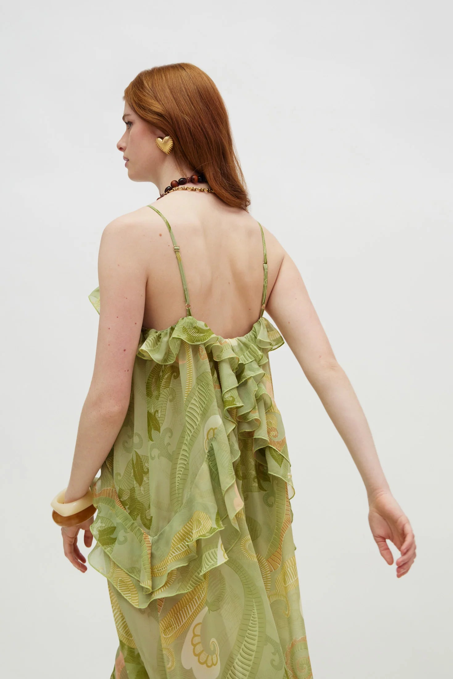 Rose Dress (Gold green)