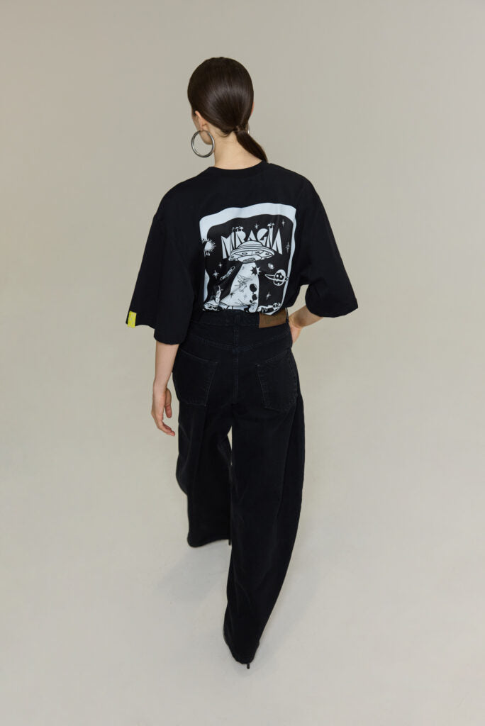 Cheetah Black T-Shirt (Space)