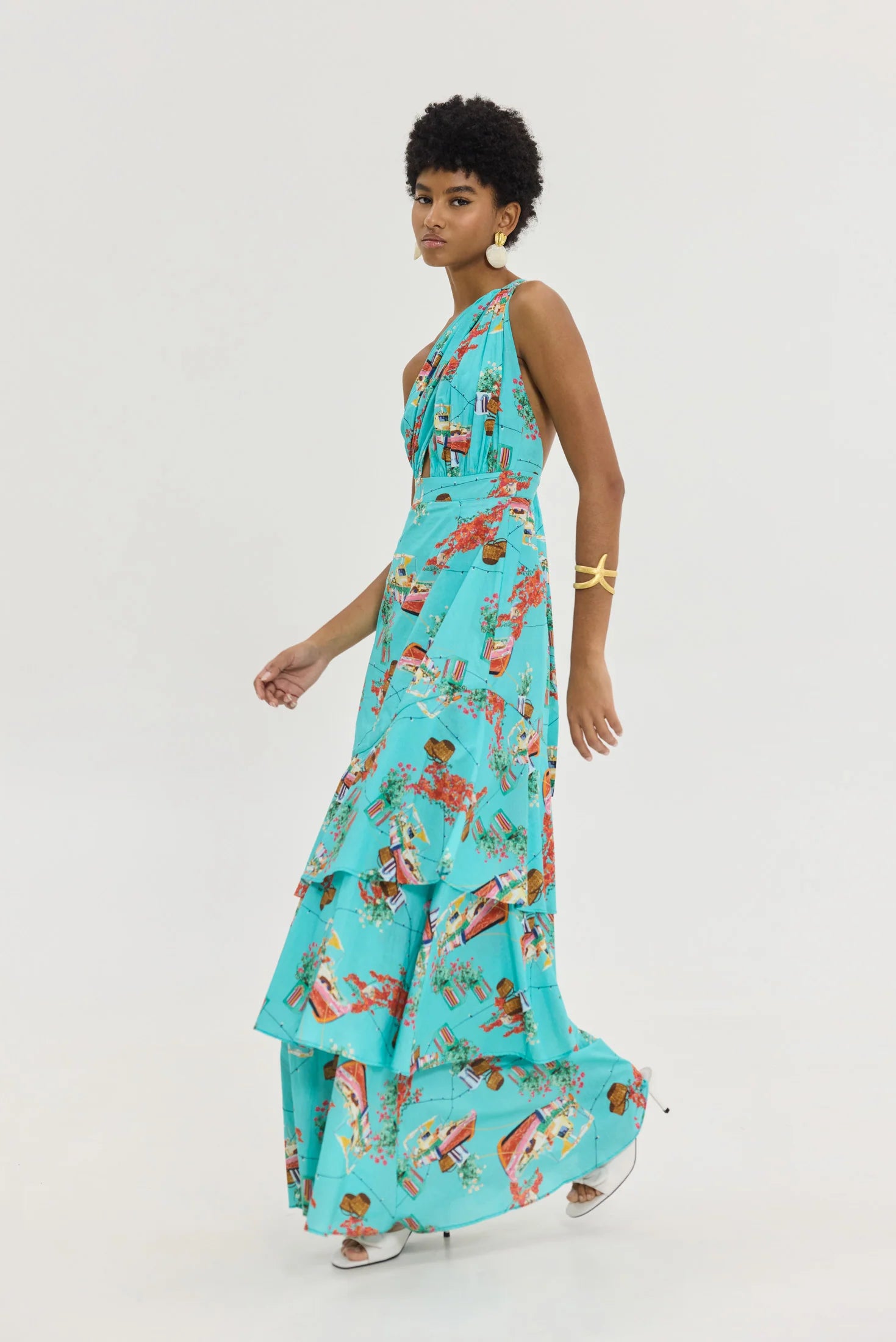 Samer Dress (Aqua)