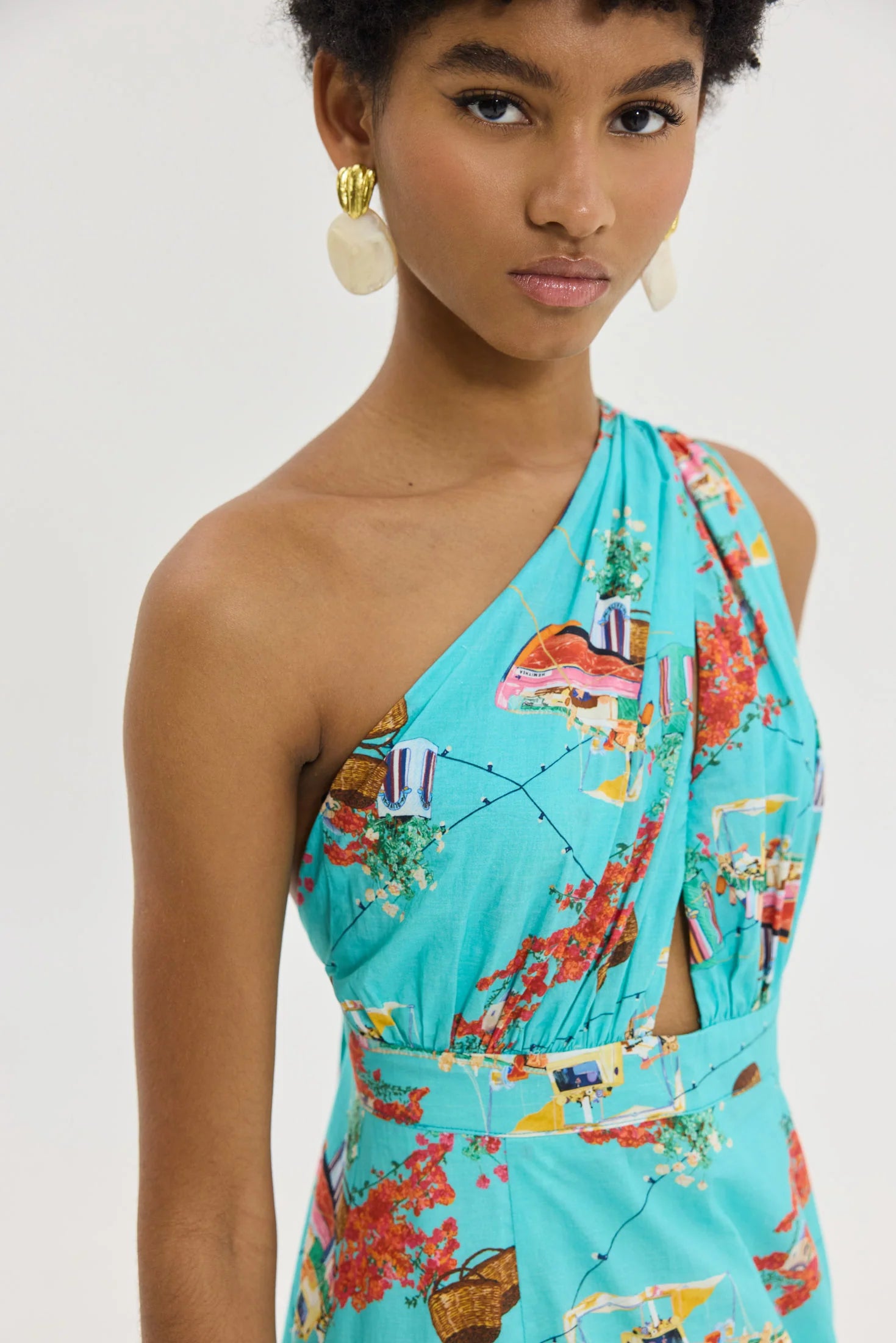 Samer Dress (Aqua)