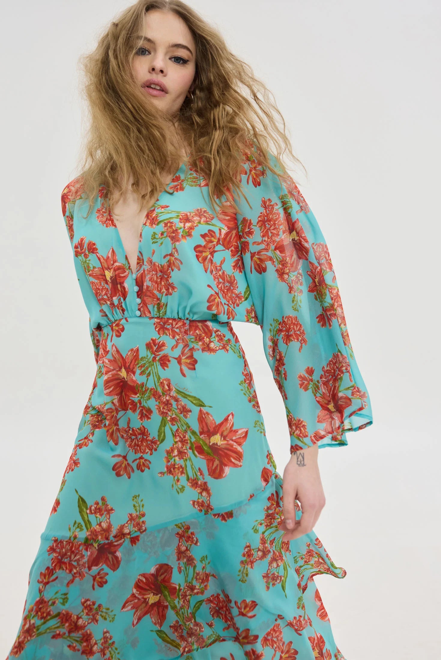 Bari Dress (Aqua)