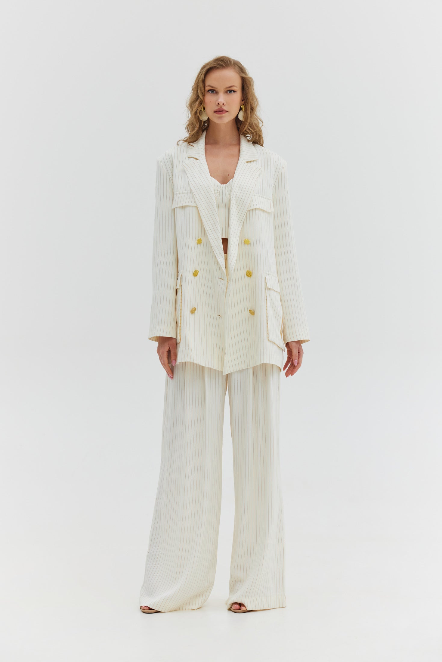 Charis Top (Orange Stripes)