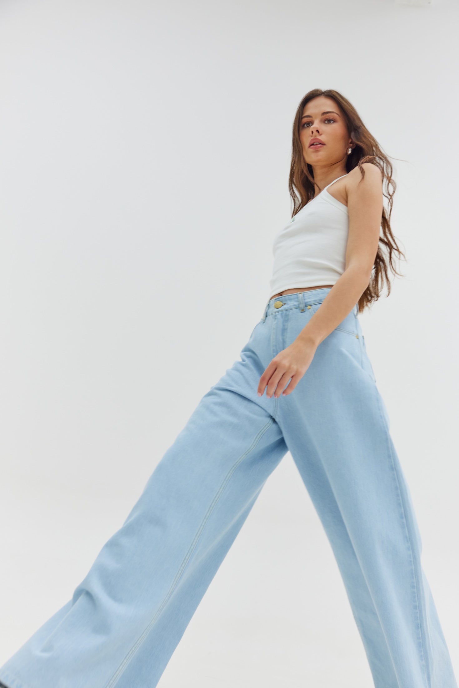 Salem Denim Pants (Extra light blue wash)