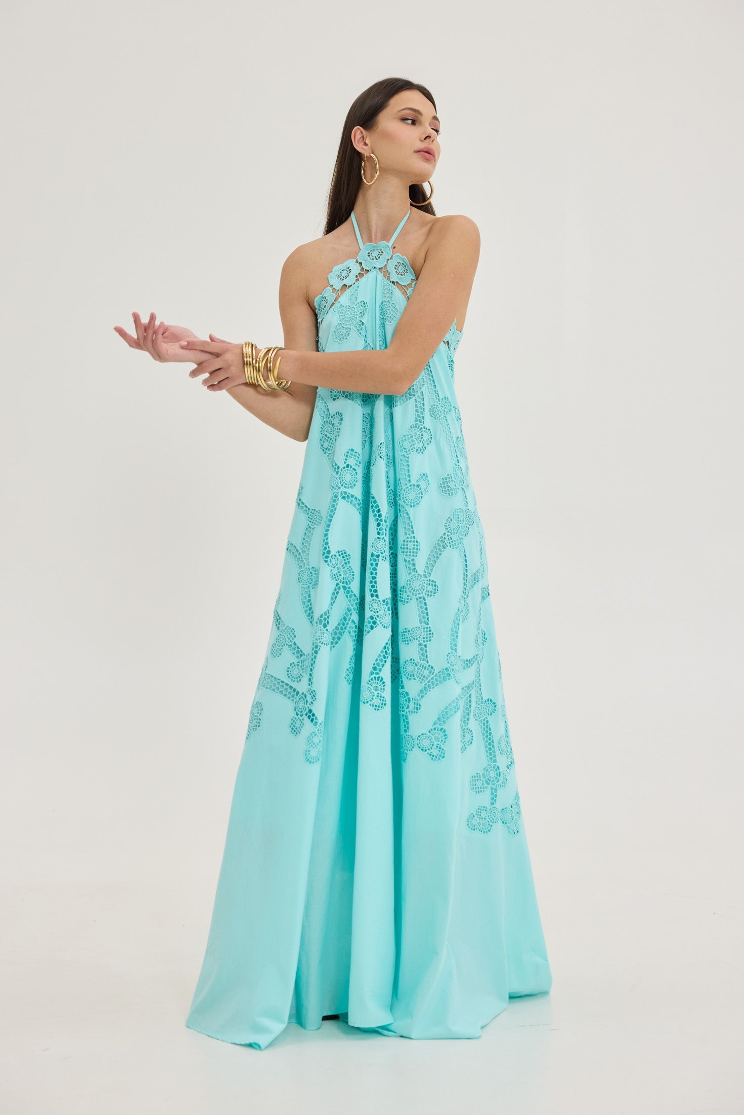 Bloom Dress (Aqua)