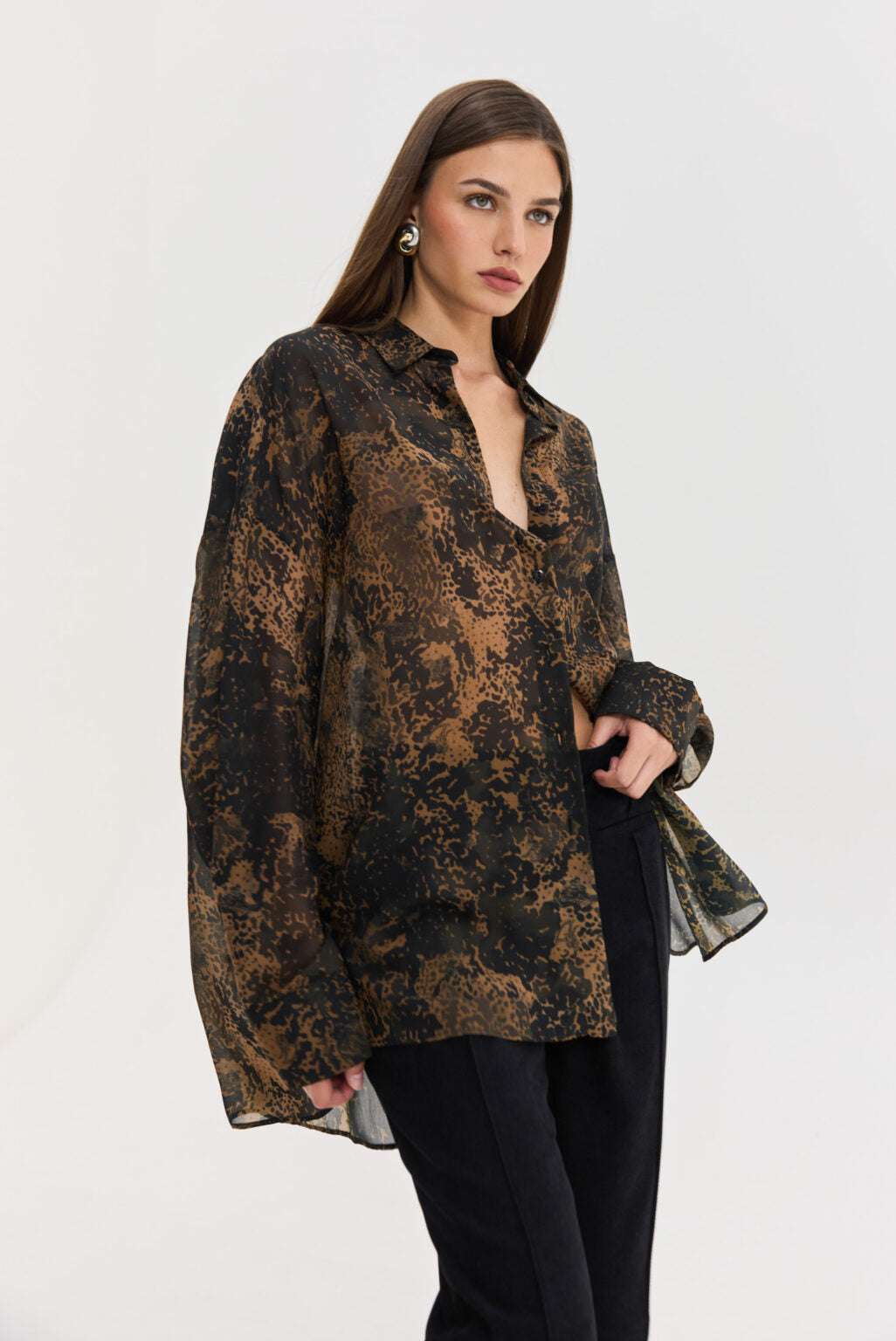 Heather Shirt (Brown)
