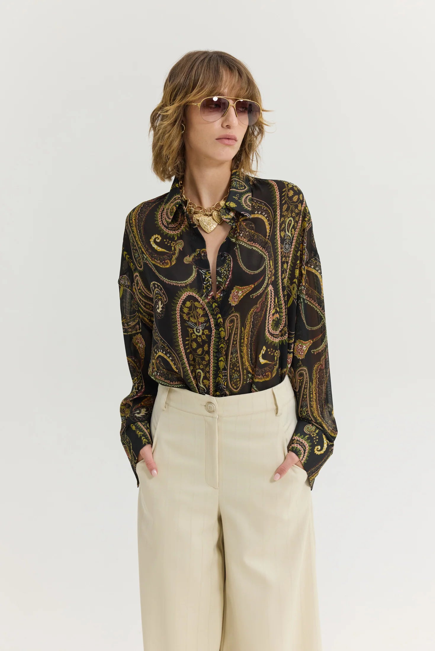 Heather Shirt (Golden Fields Black)