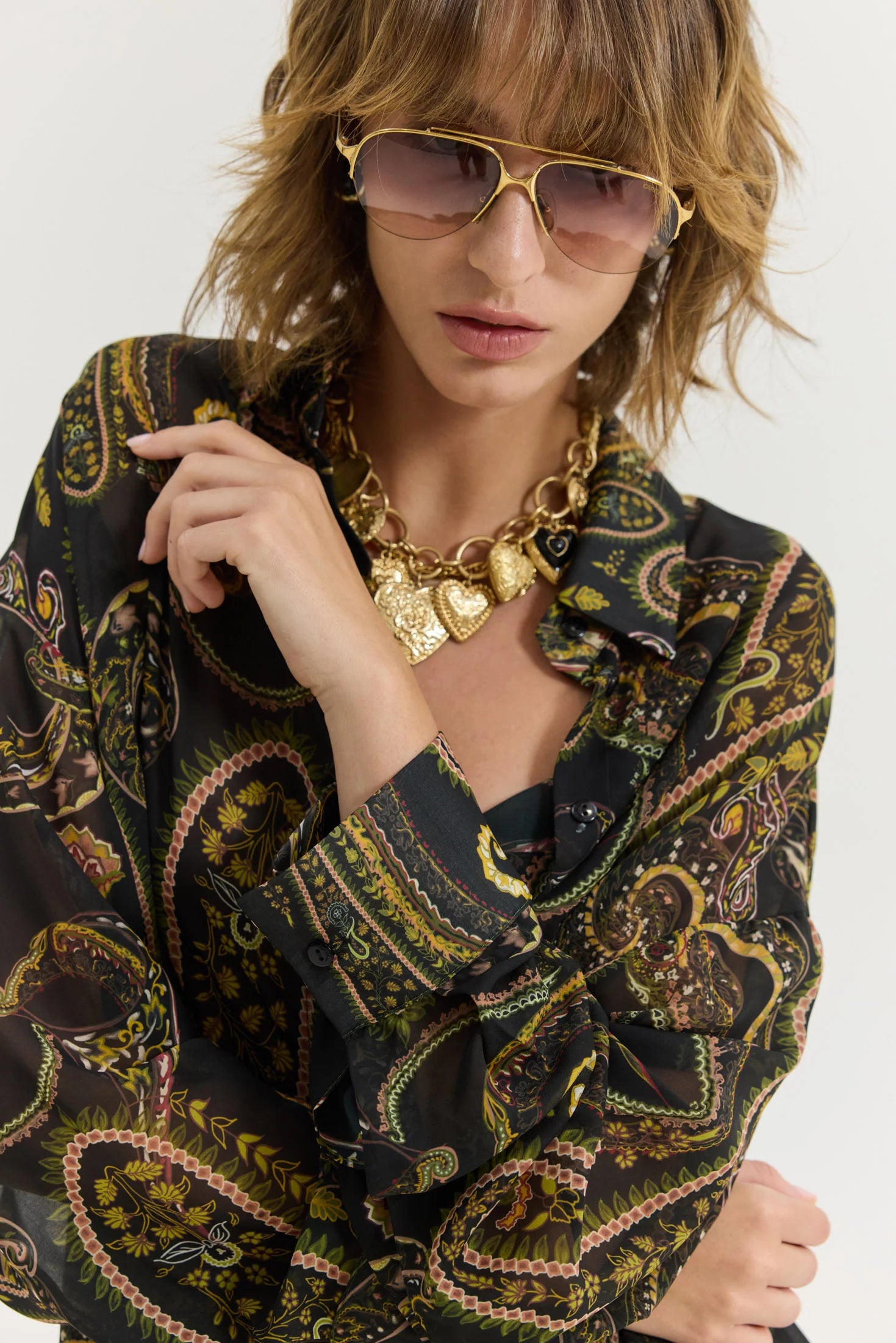 Heather Shirt (Golden Fields Black)