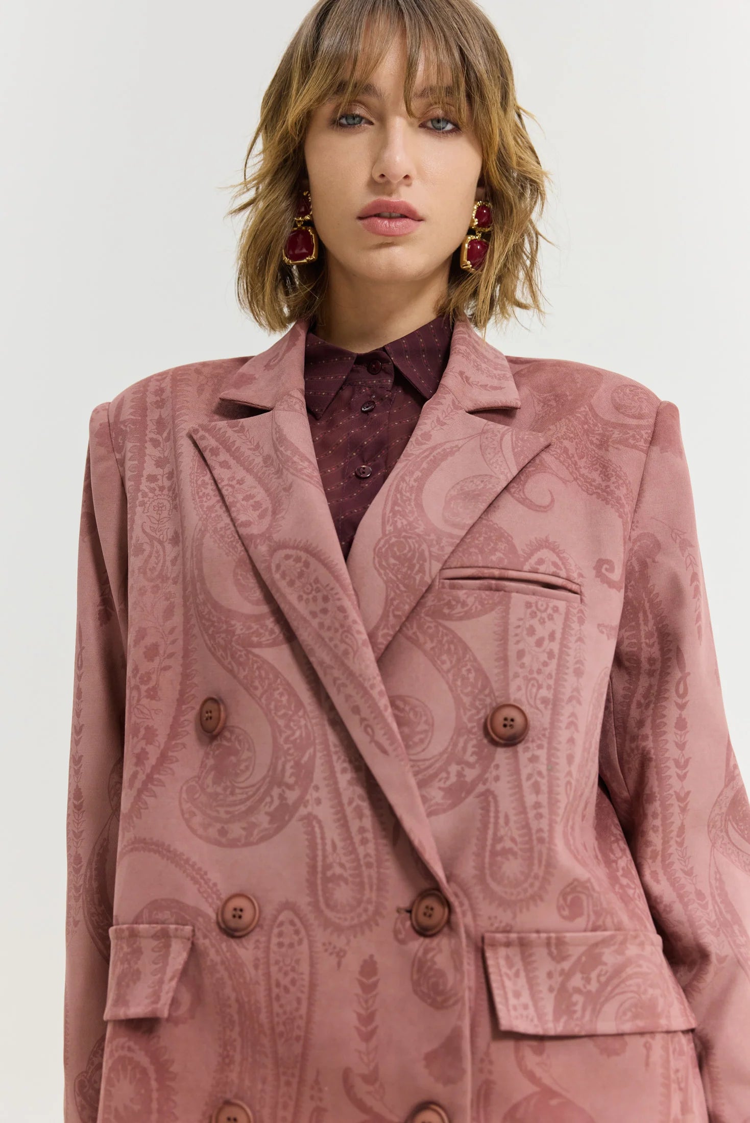 Nairobi Blazer (Dark Pink)