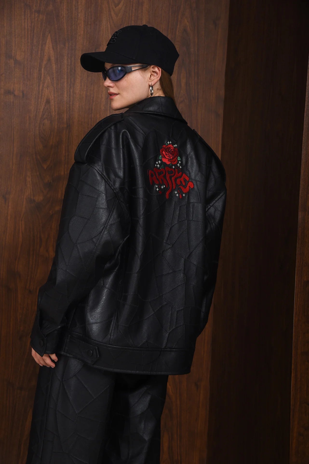 IDENTITY FAUX LEATHER JACKET