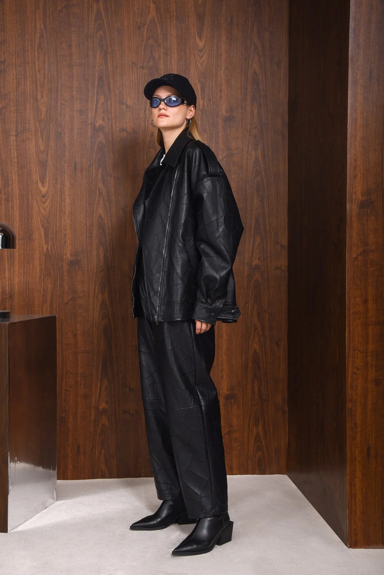 IDENTITY FAUX LEATHER JACKET