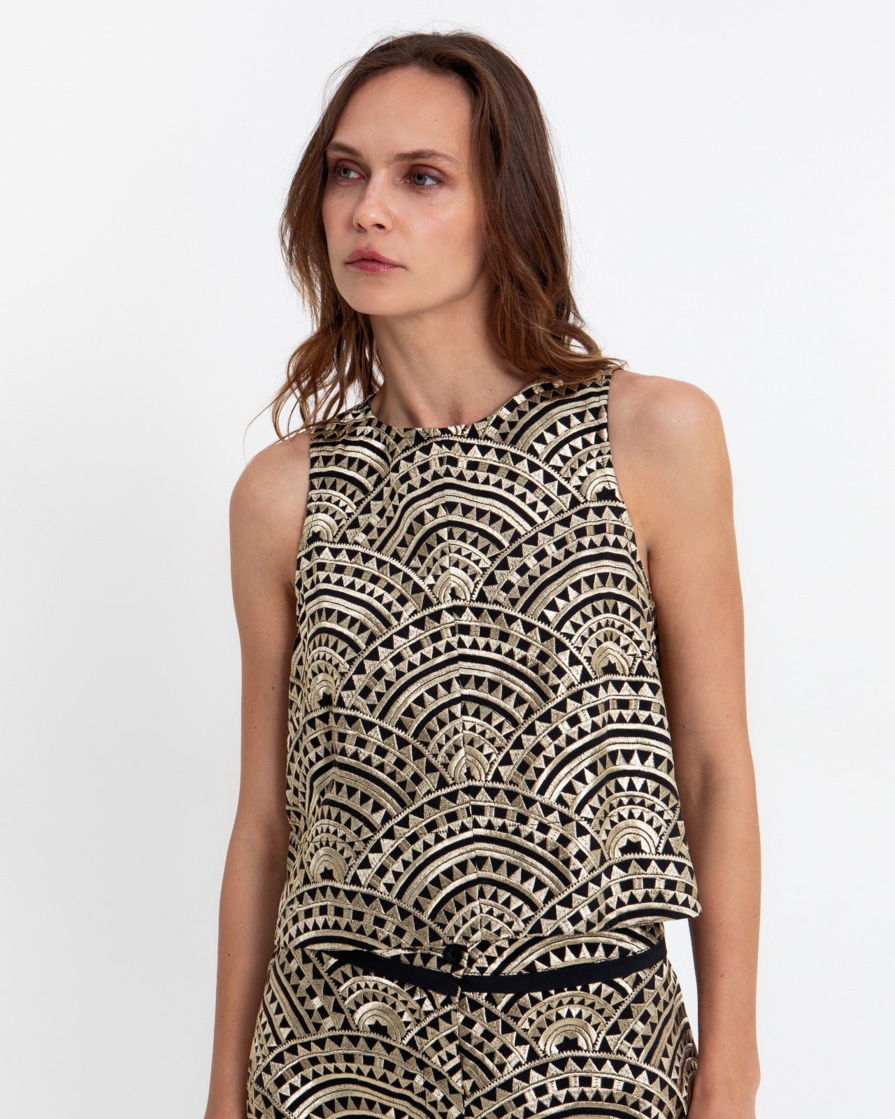 TOP NEW TRIANGLE SLEEVELESS BLACK 3114164