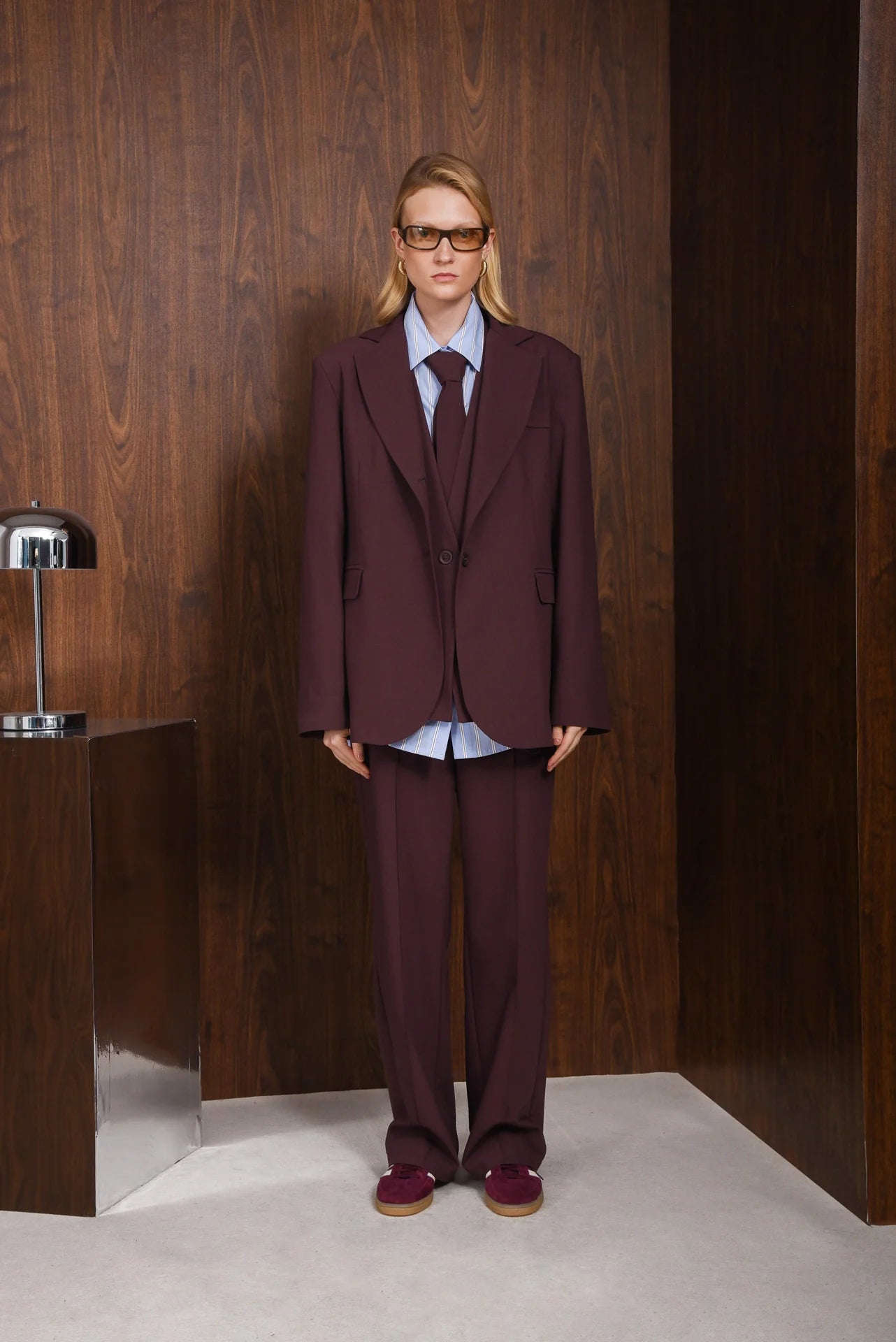 INNOCENT BLAZER WINE PURPLE