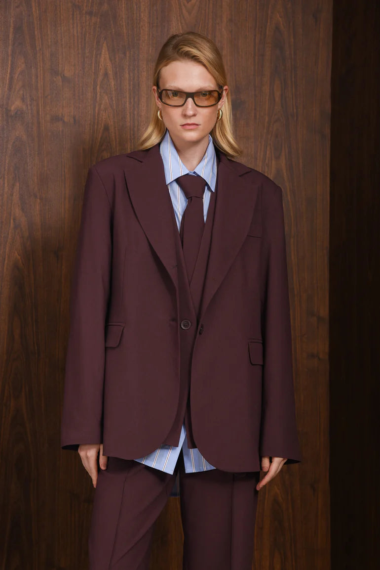INNOCENT BLAZER WINE PURPLE