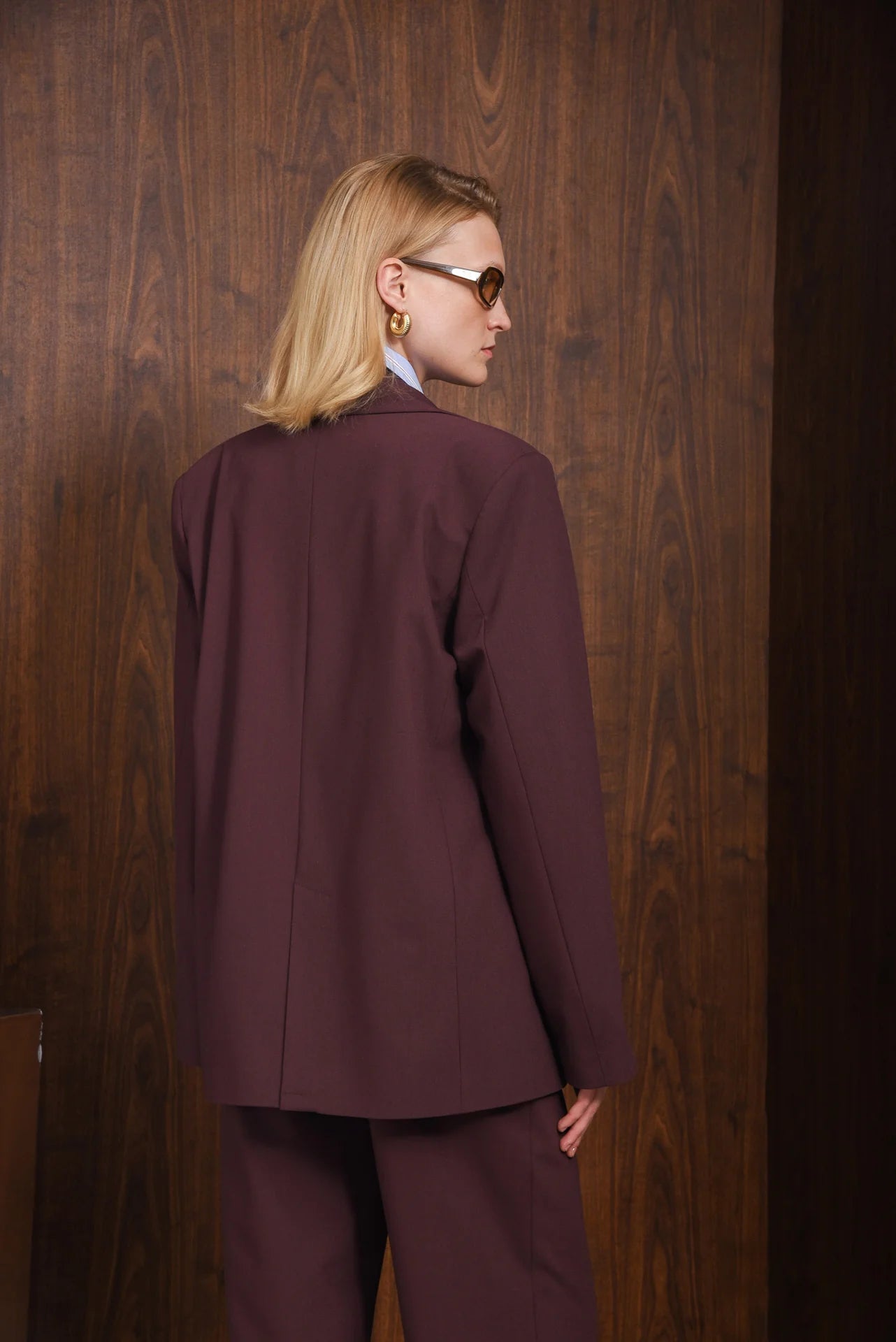 INNOCENT BLAZER WINE PURPLE