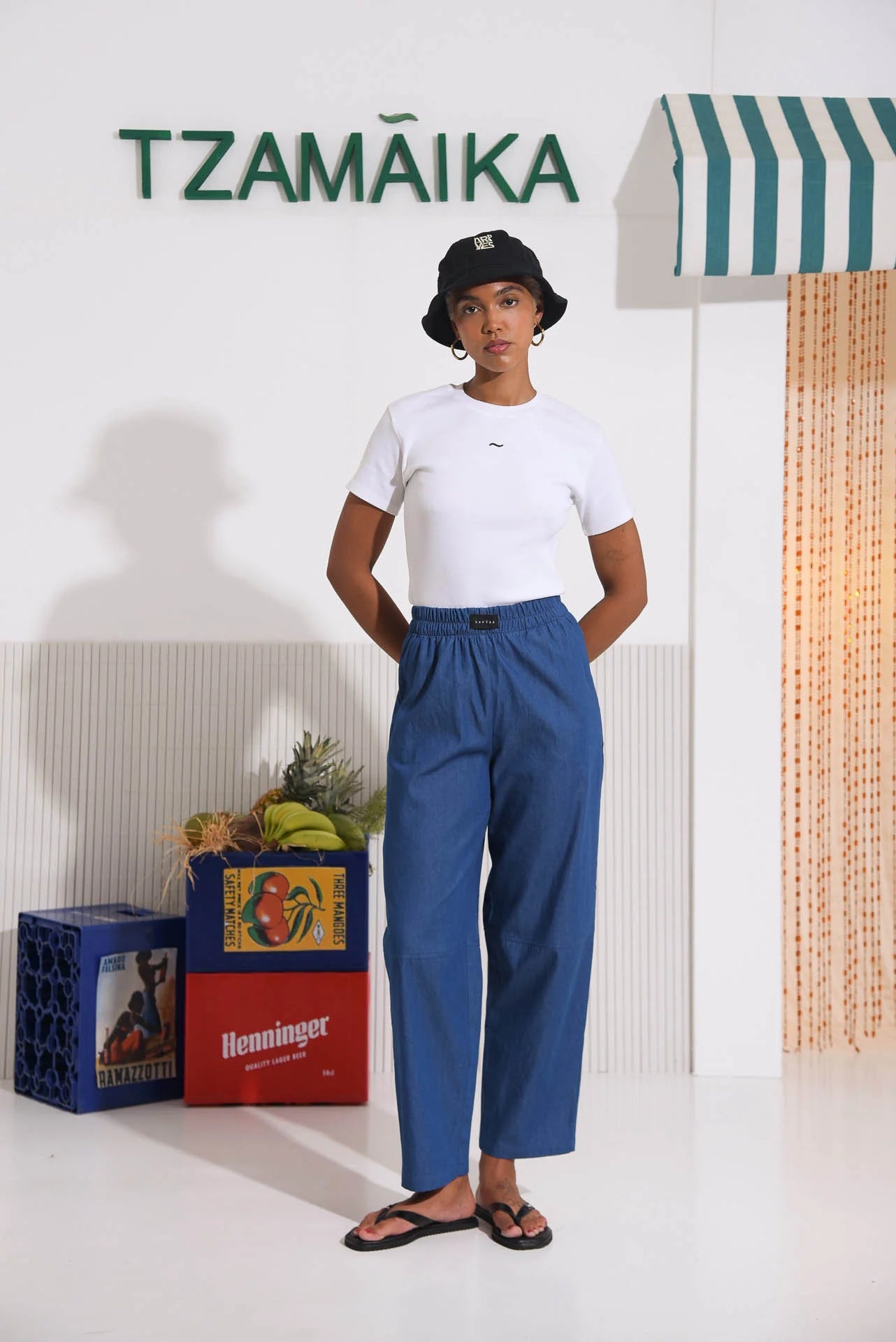 SALTFISH RIBBED TEE WHITE