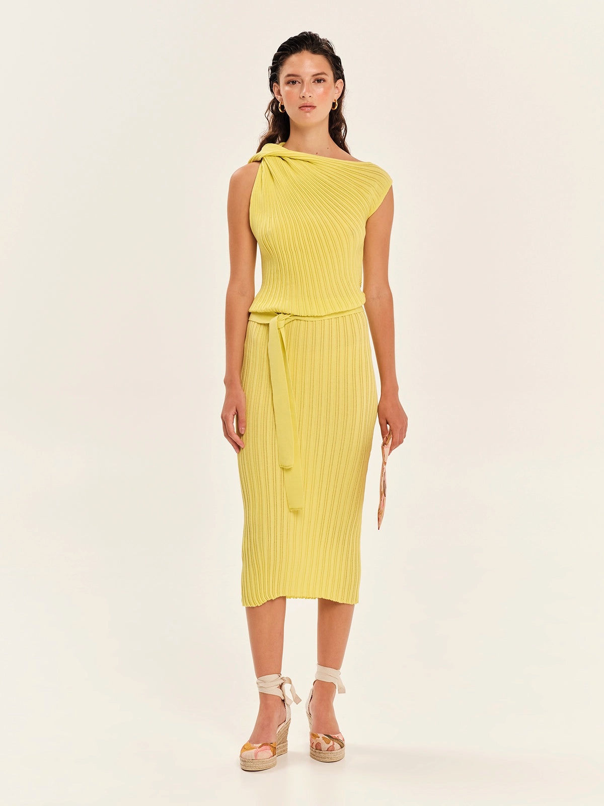 Knit Midi Dress – Seashells Blue S26240