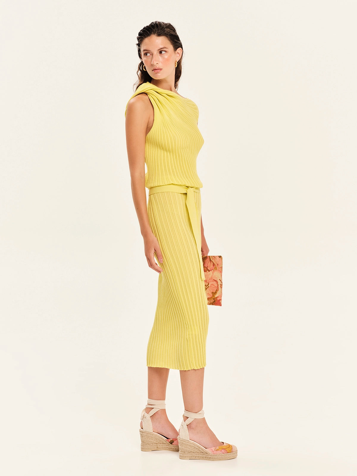 Knit Midi Dress – Seashells Blue S26240