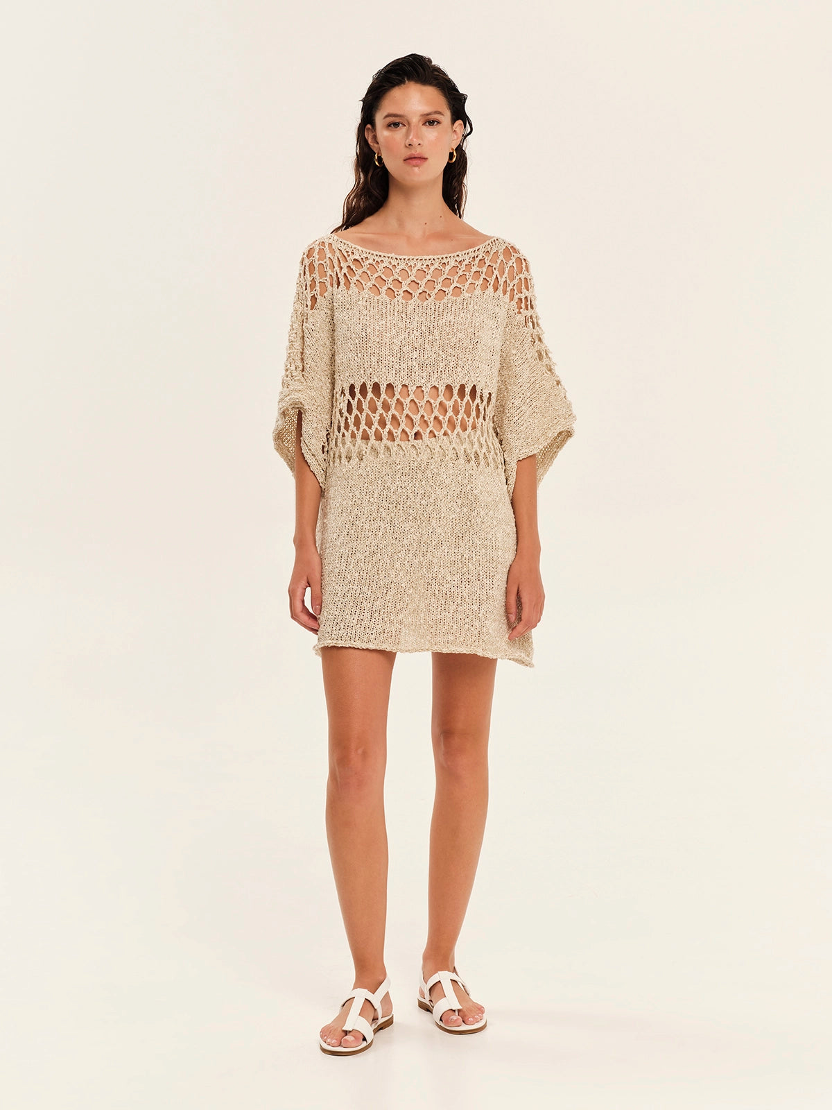 Knitted Mini Dress – The Golden Hour S26265