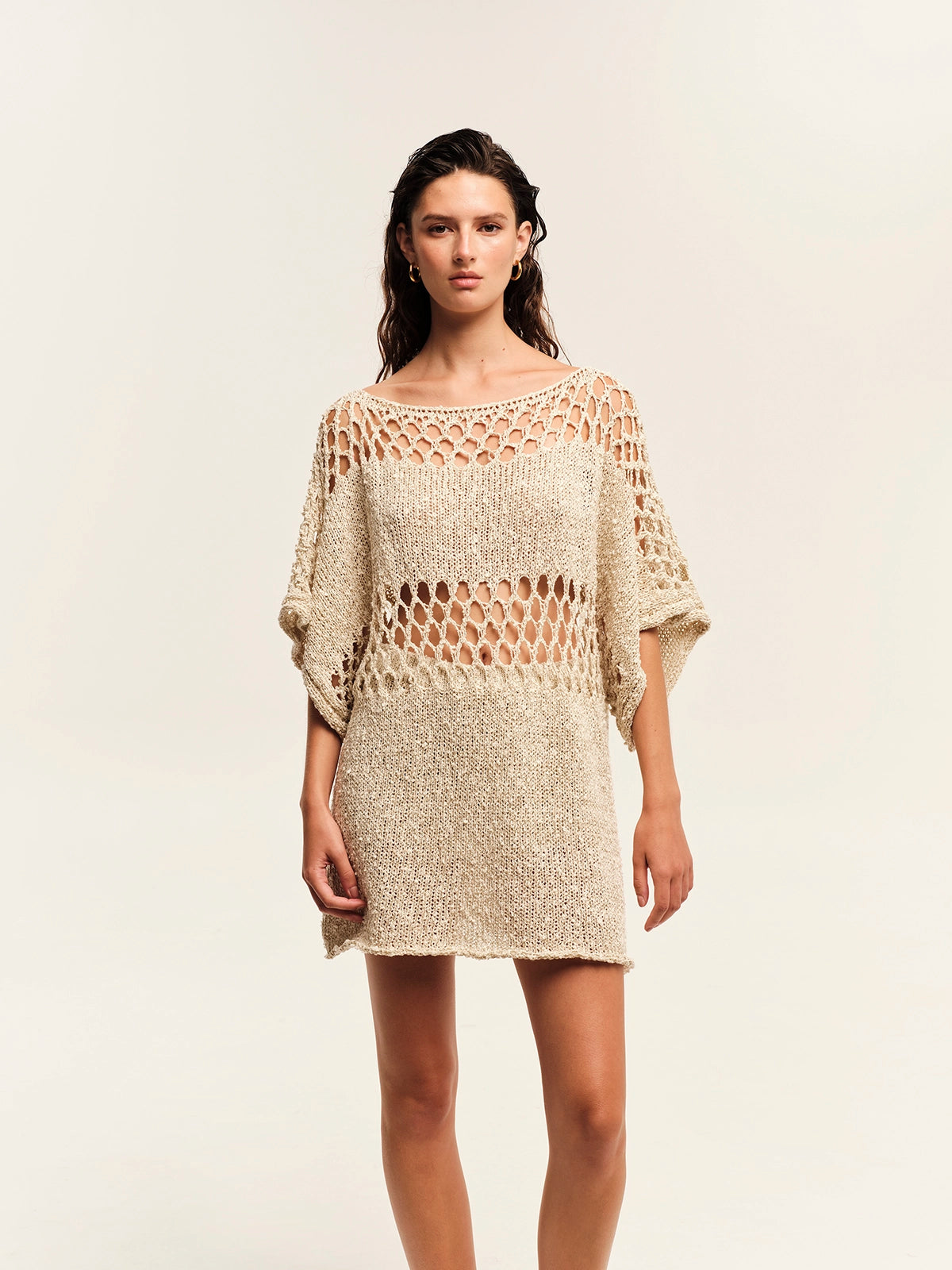 Knitted Mini Dress – The Golden Hour S26265