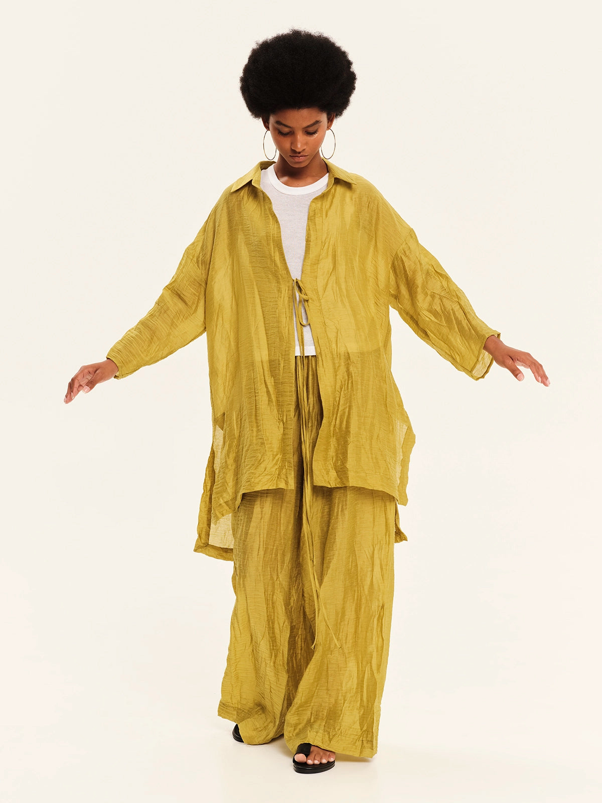 Wide Palazzo Pants – Soft Shadows S26347