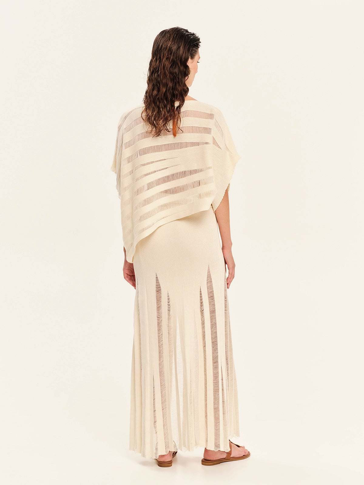 Knit oversized asymmetrical top – Magic Sunsets  S26201