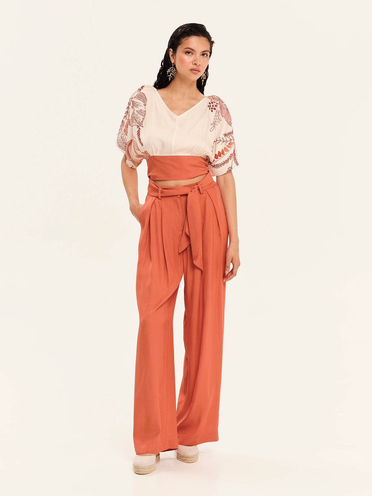 Top with Back Tie – Oriental Blossoms S26423