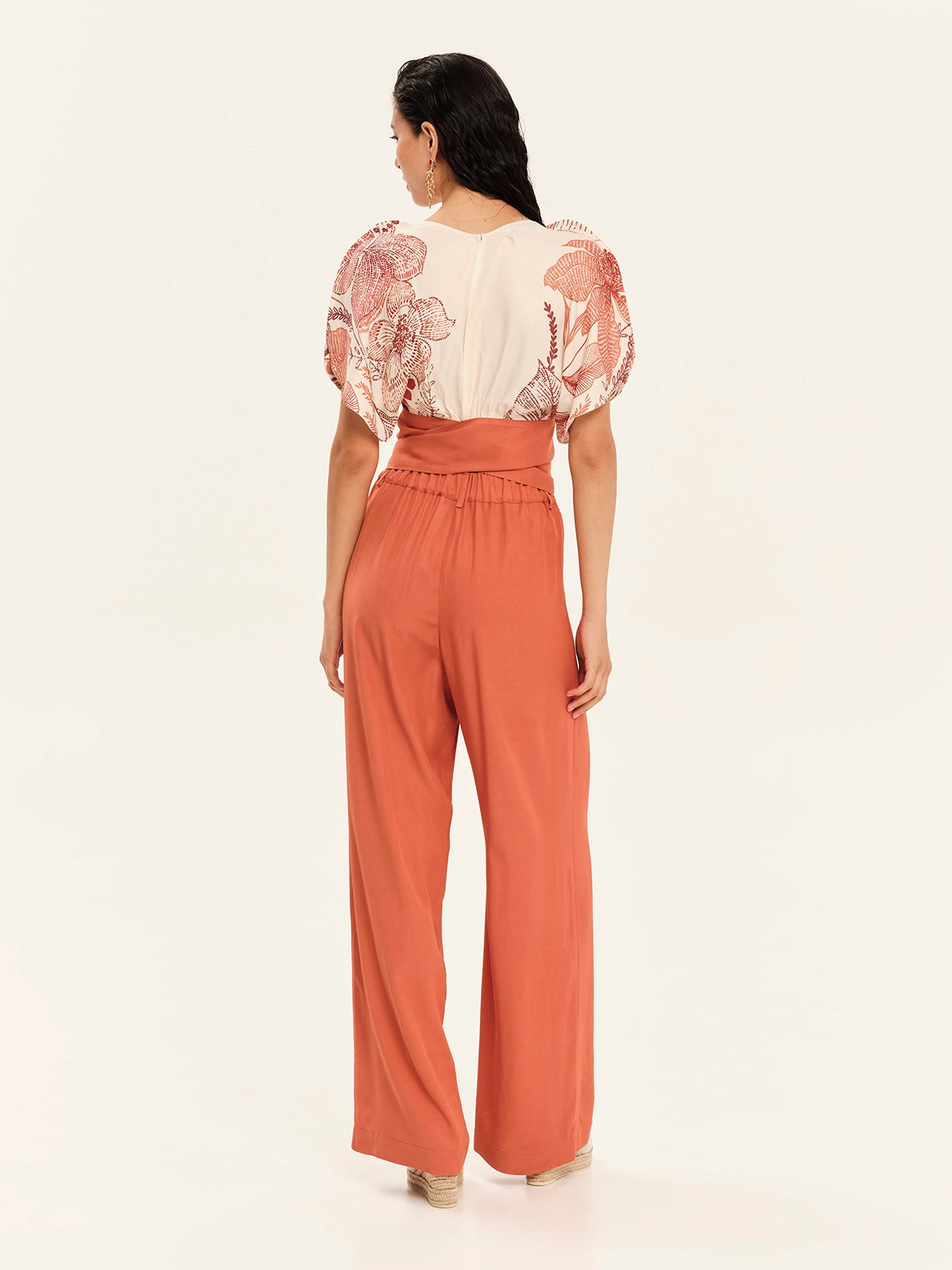 Top with Back Tie – Oriental Blossoms S26423