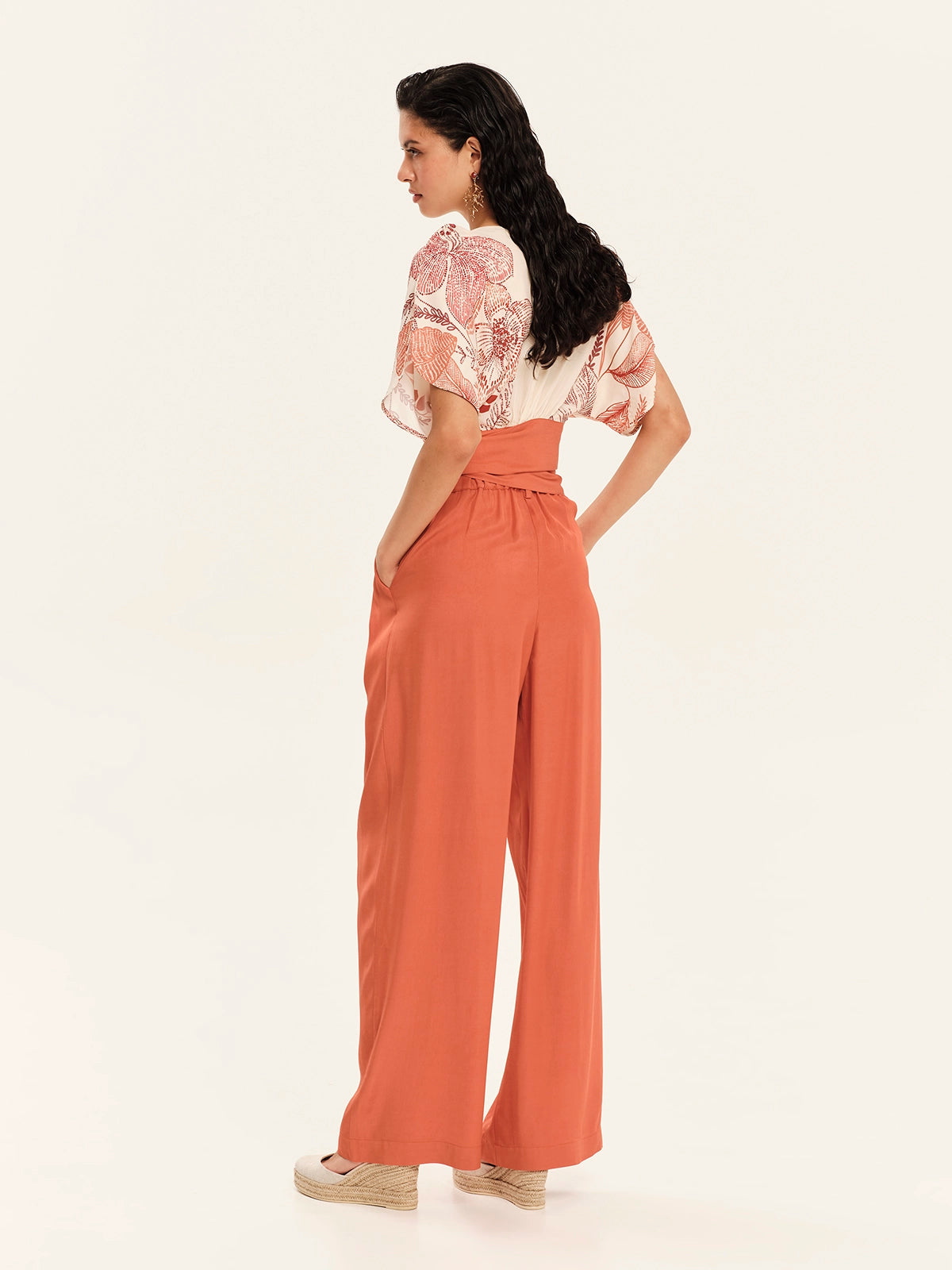 Top with Back Tie – Oriental Blossoms S26423
