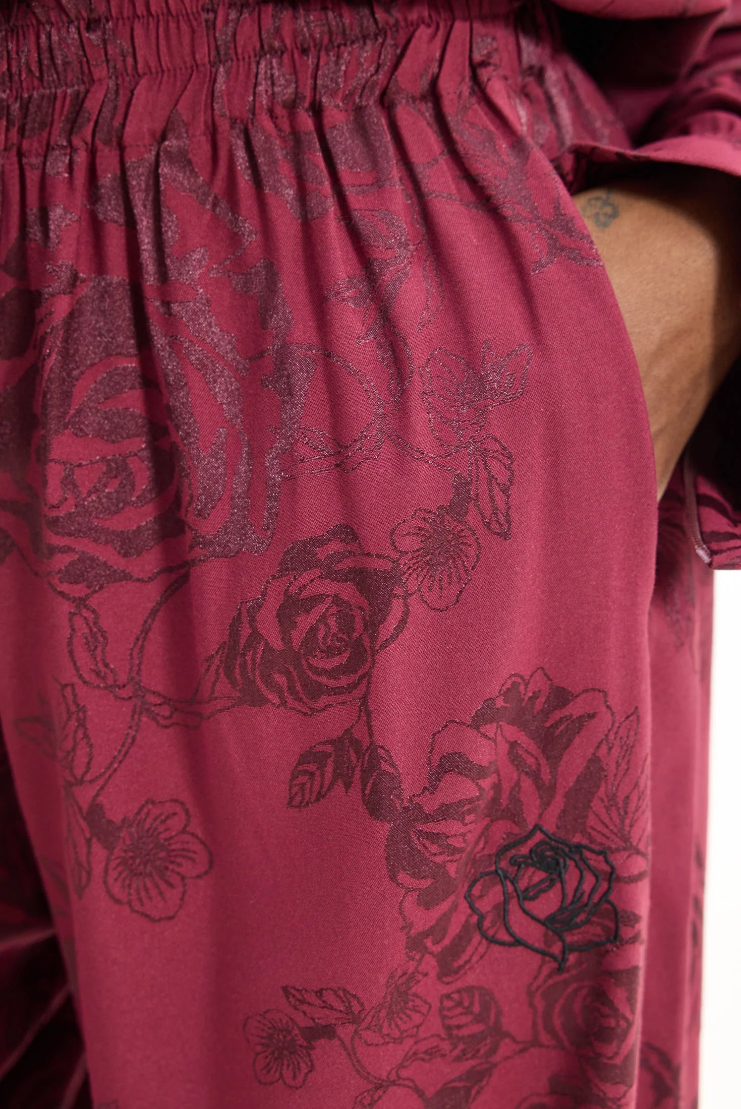 Peacock Pants (Bordeaux)