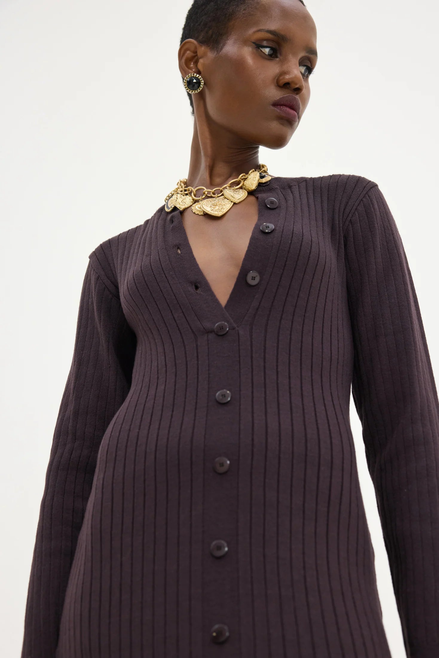 Punch Dress (Dark Brown )