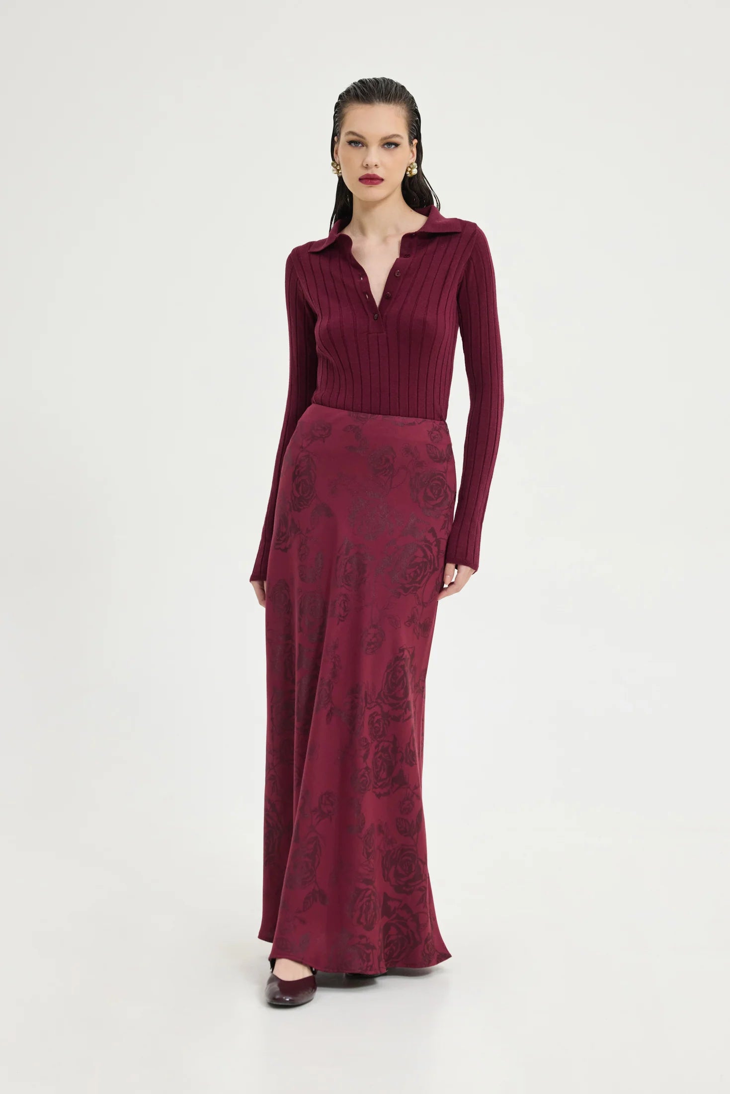 Rosemary Skirt (Bordeaux)