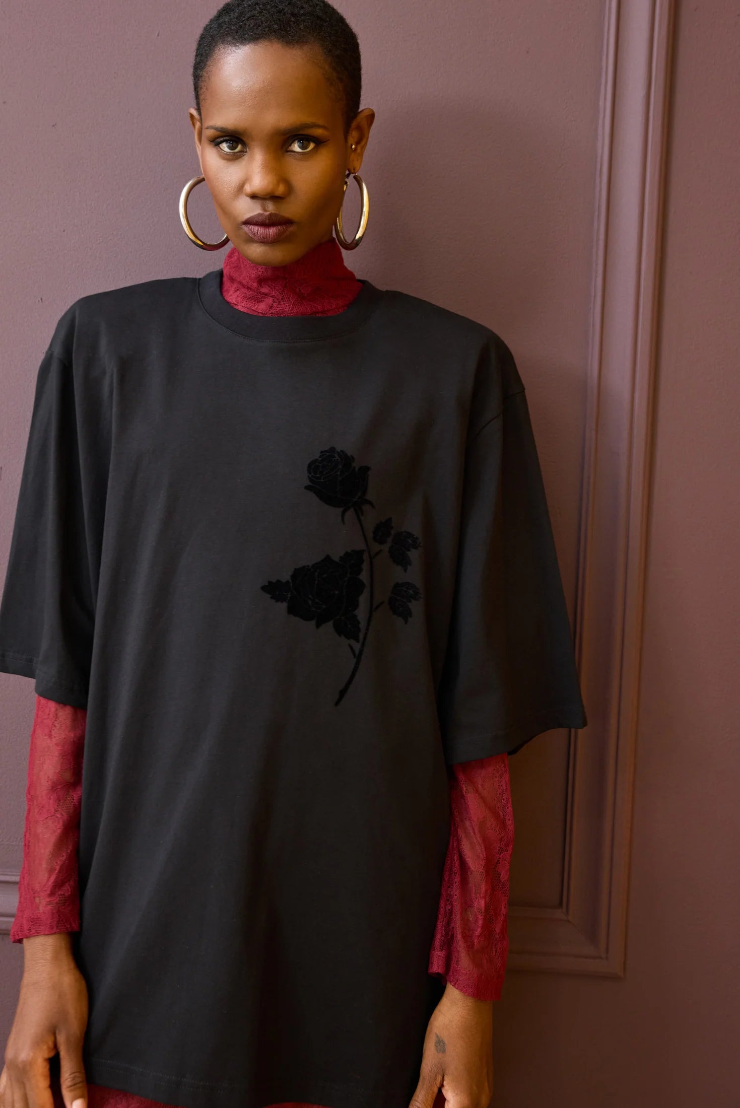 Sahara Flower T-shirt (Black)