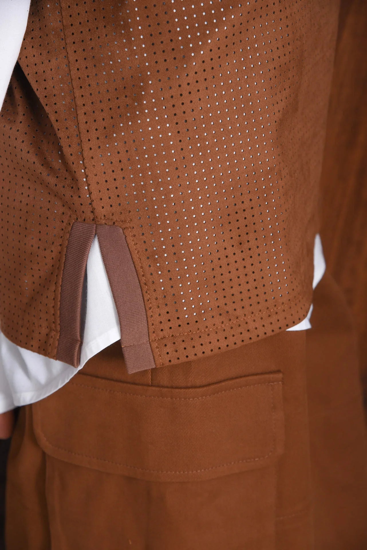 STOIC FAUX SUEDE T-SHIRT