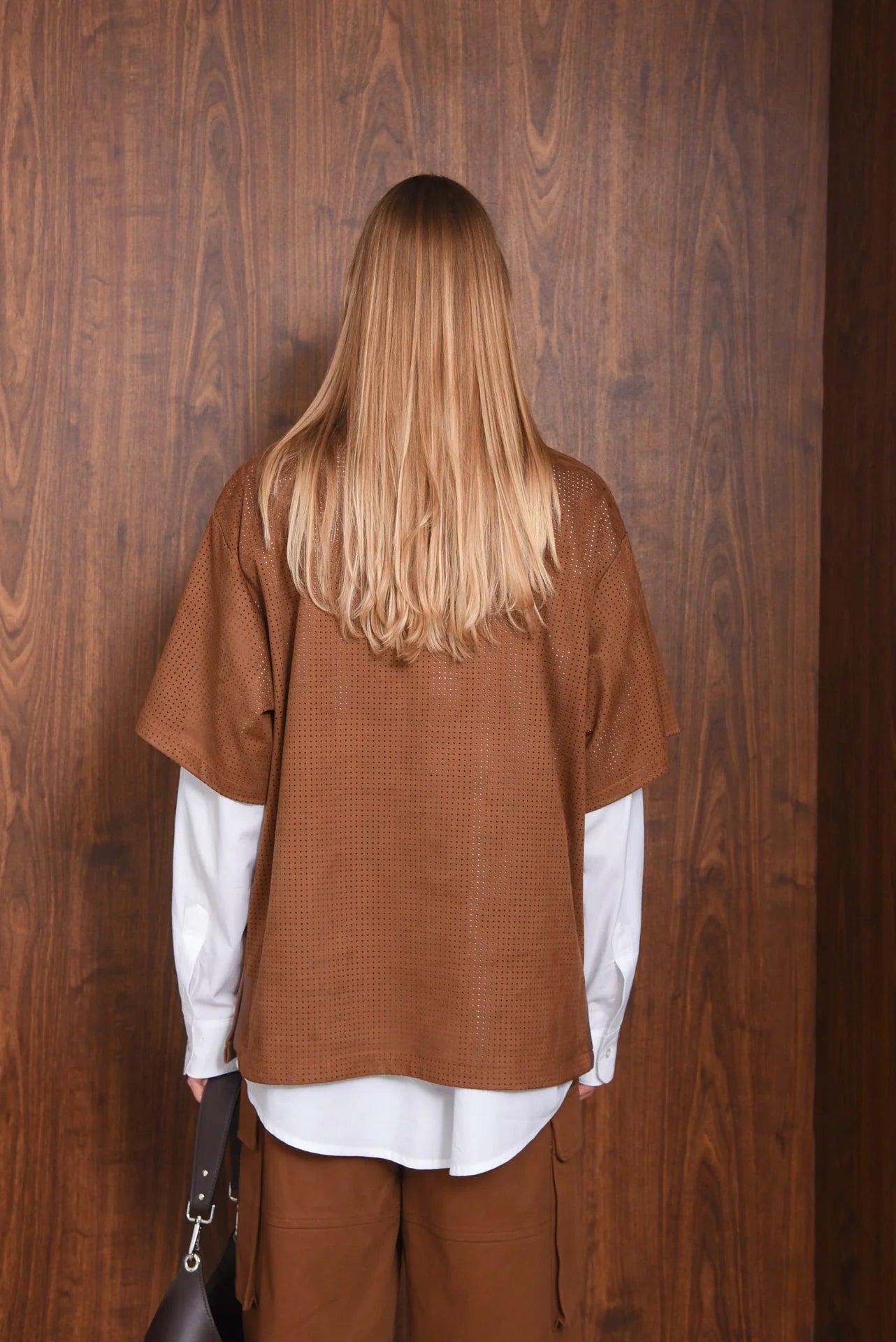 STOIC FAUX SUEDE T-SHIRT