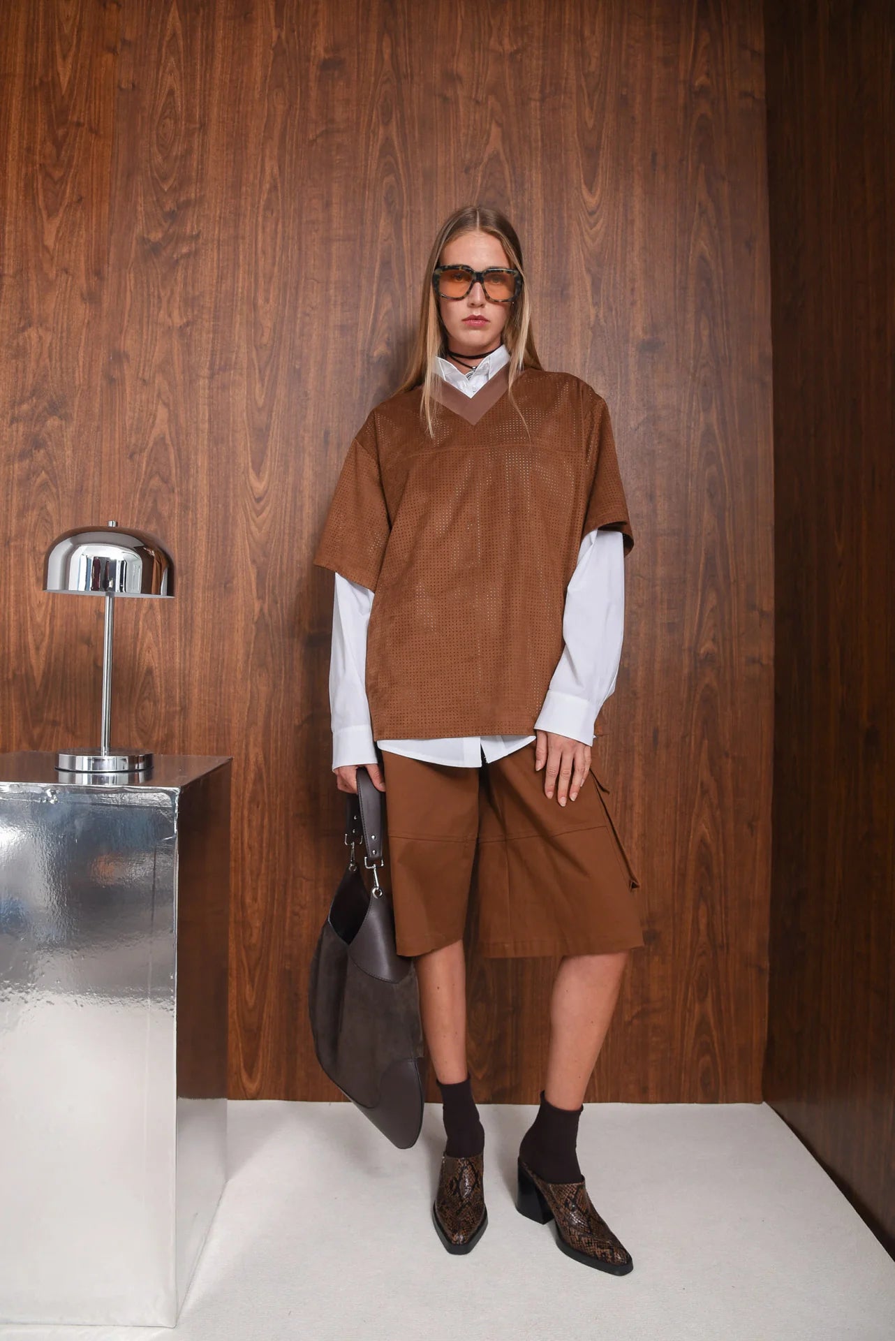 STOIC FAUX SUEDE T-SHIRT