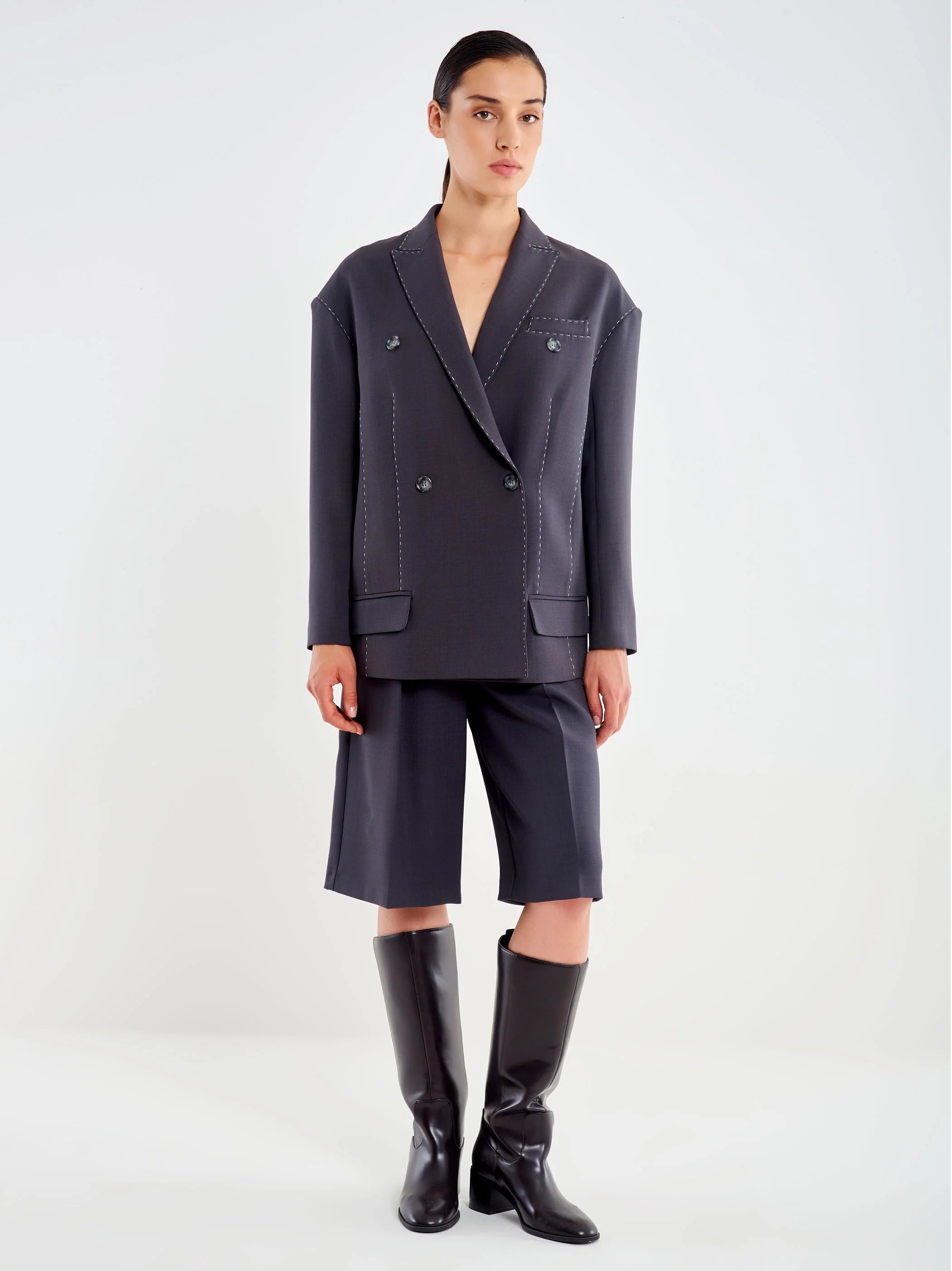 Oversized Milano Stitch Jacket