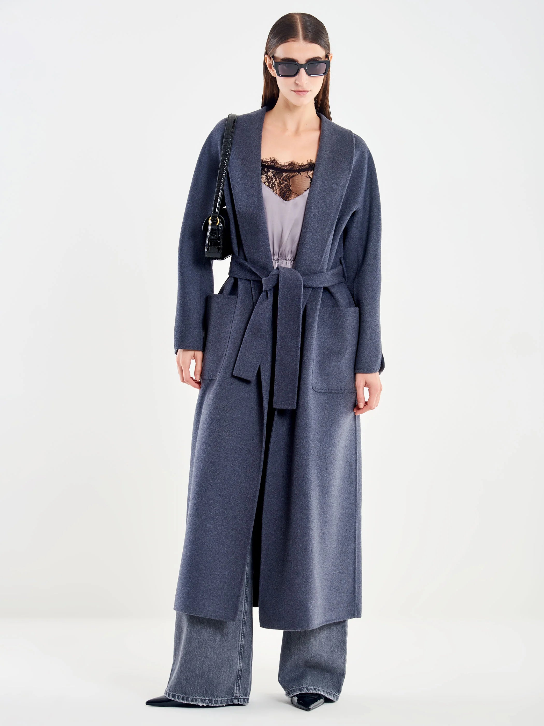 Long Coat with Belt TF0004