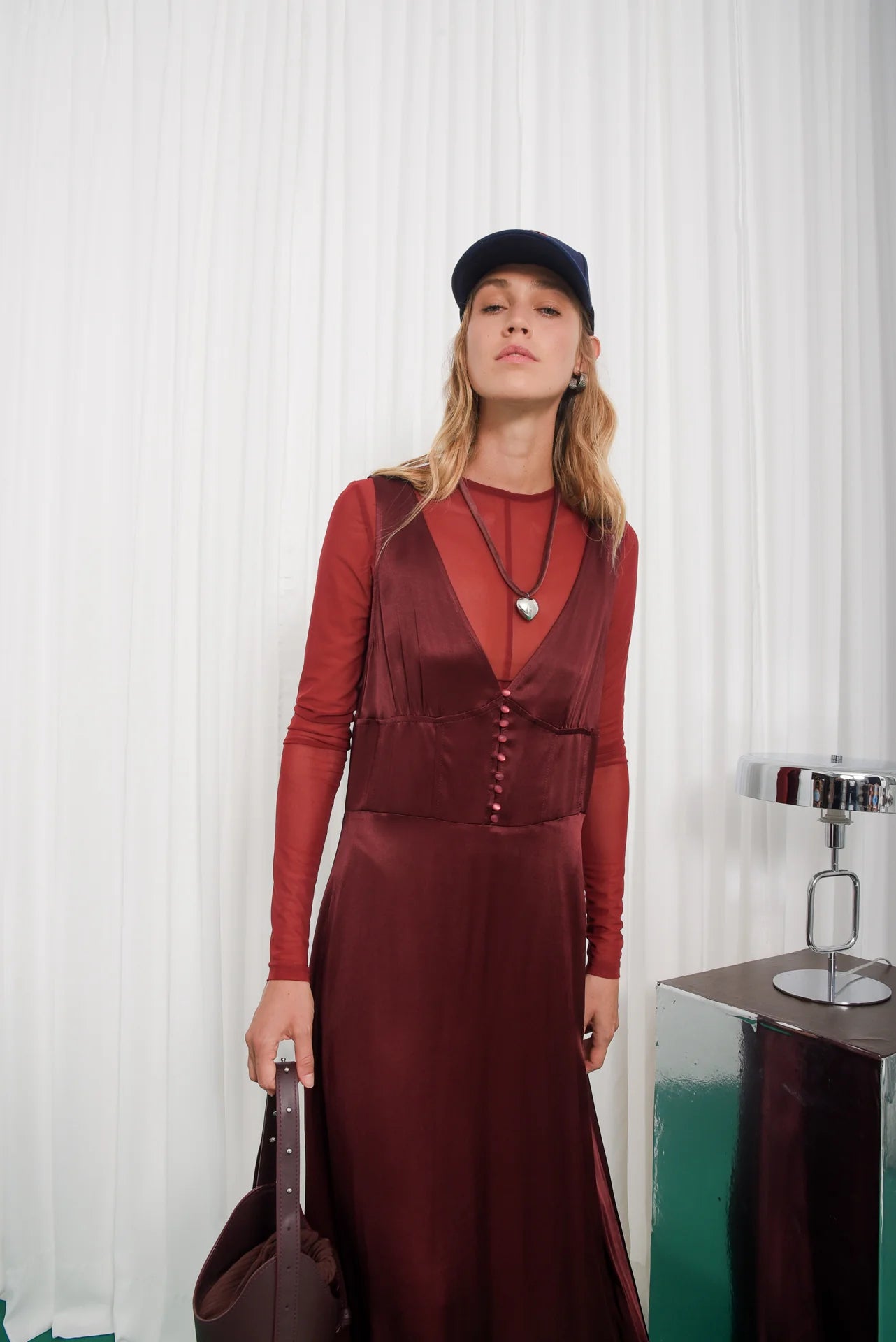 VANITY MAXI DRESS BORDEAUX