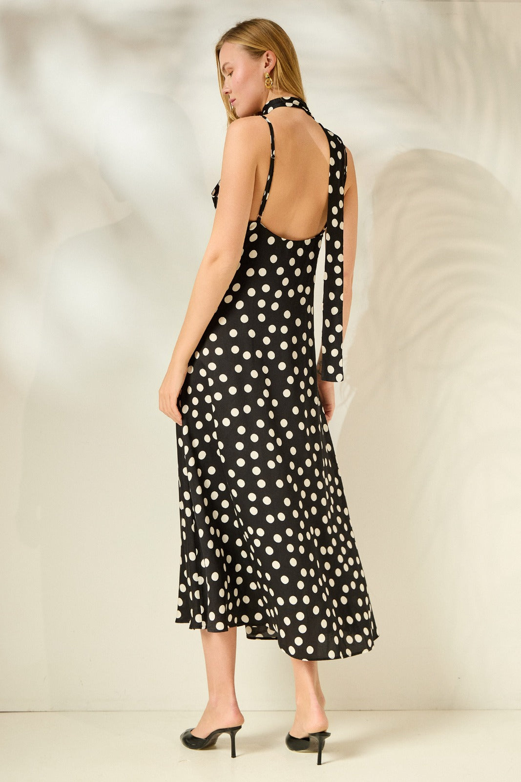 ERIANA DRESS BLACK POLKA DOTS