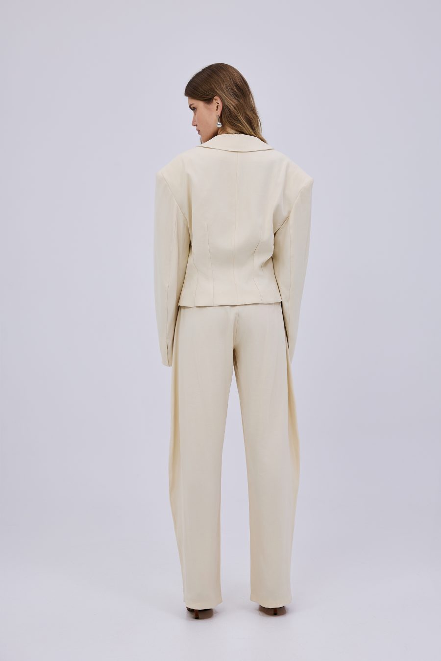 Twill Blazer Ivory